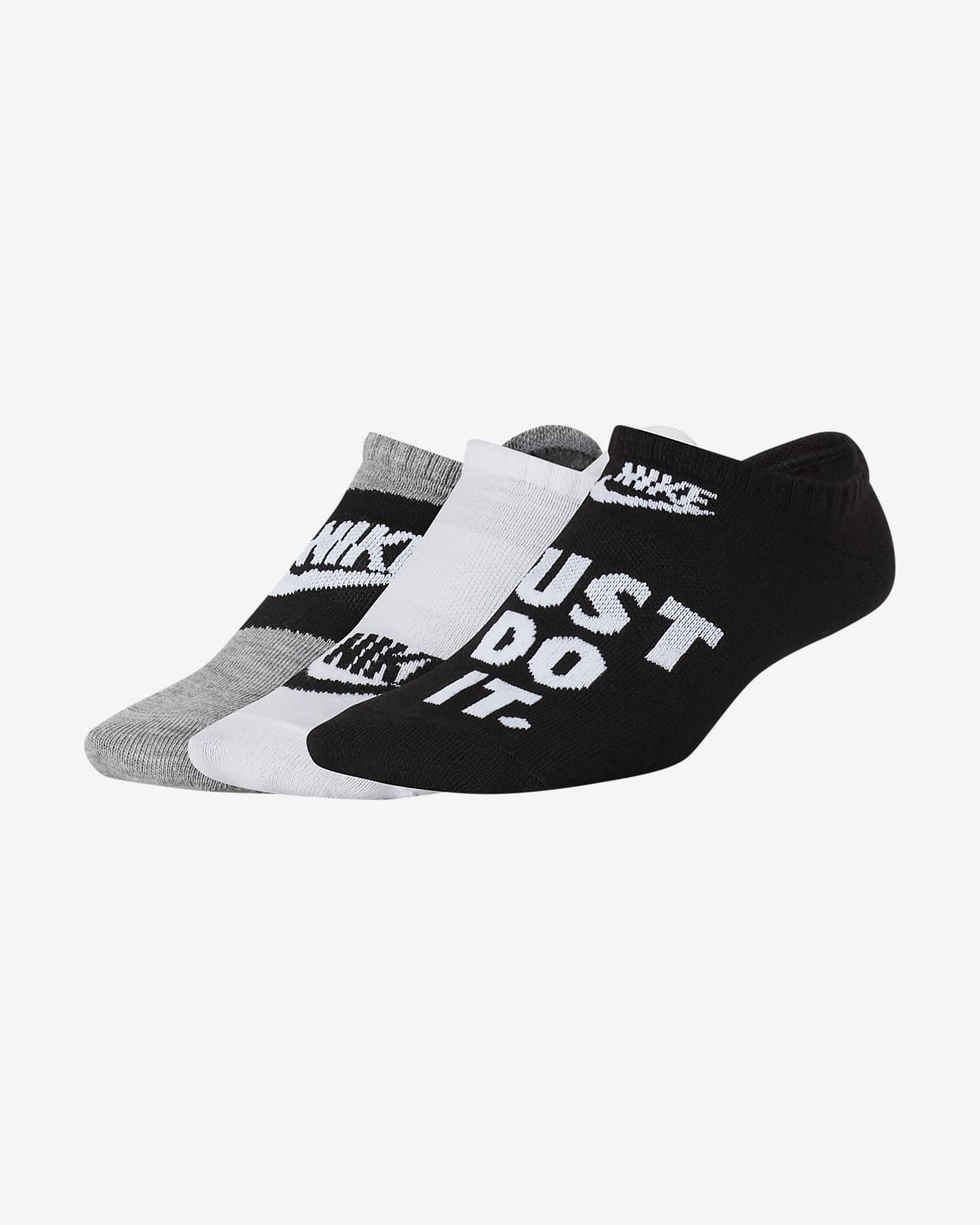 kids black nike socks