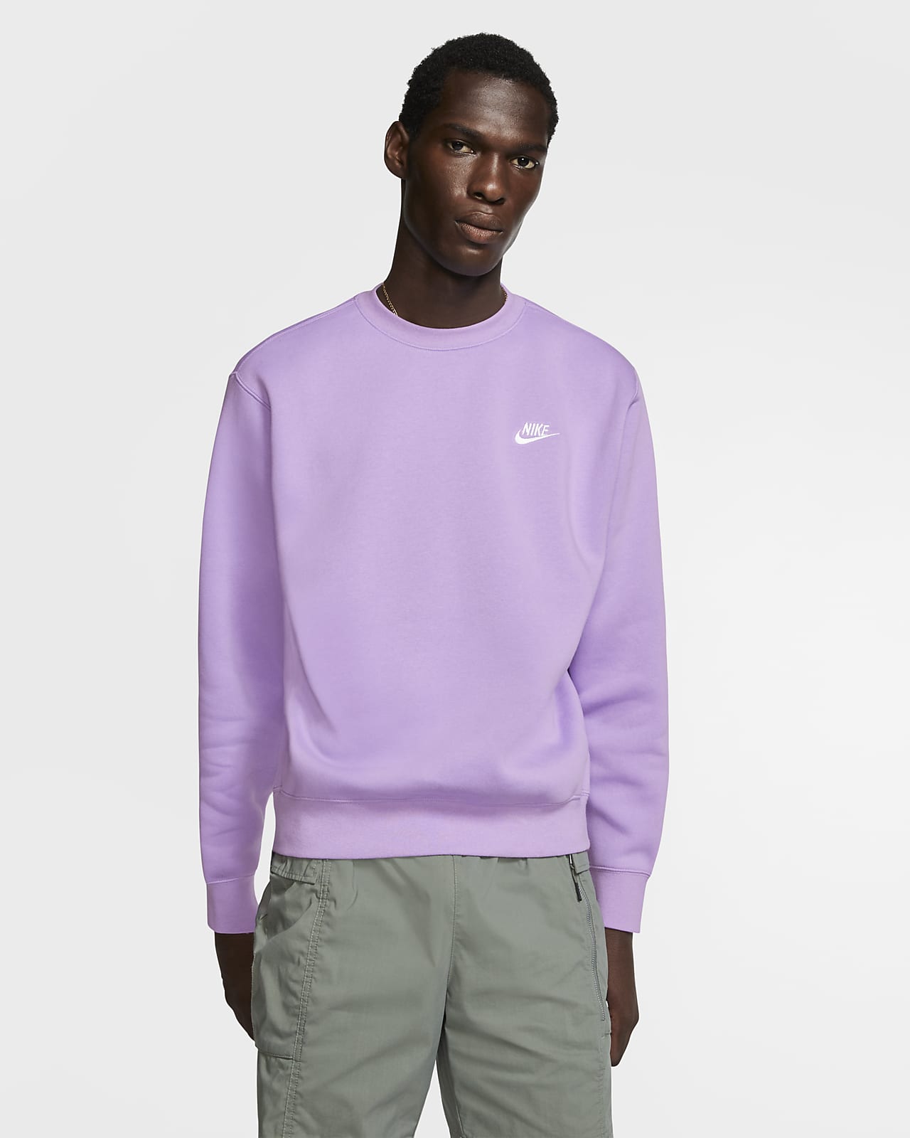 nike club fleece crew