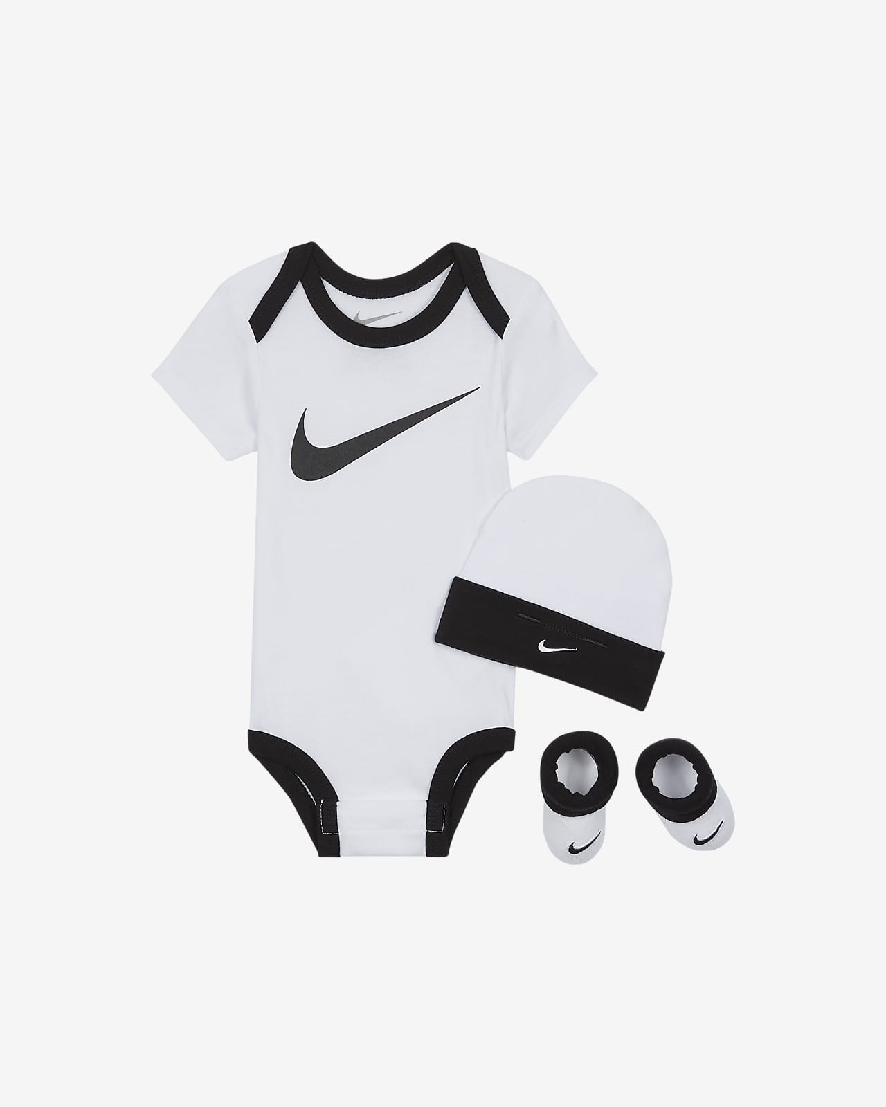 Conjunto de body, gorro y calzado para bebés (0 a 6 meses) Nike. Nike.com
