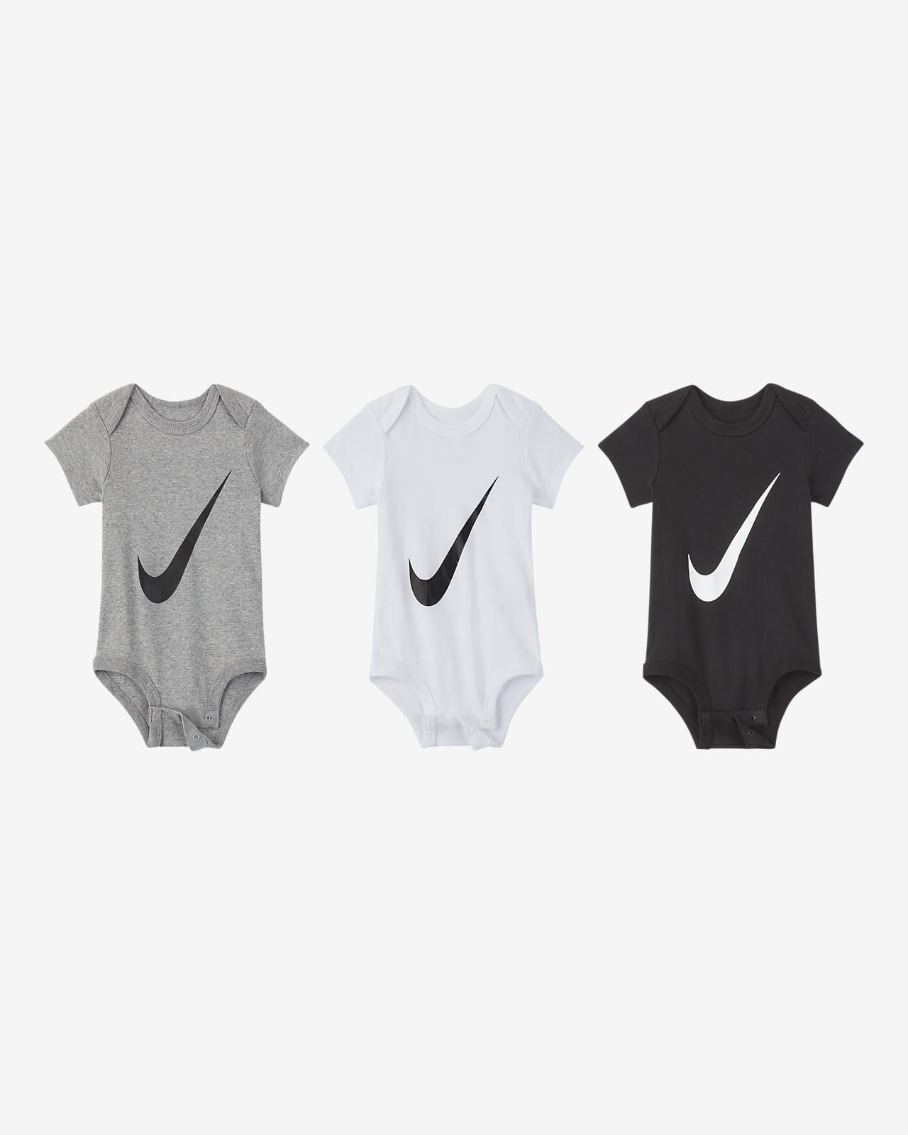 Sada body Nike pro kojence 0–6 měsíců (3 kusy)
