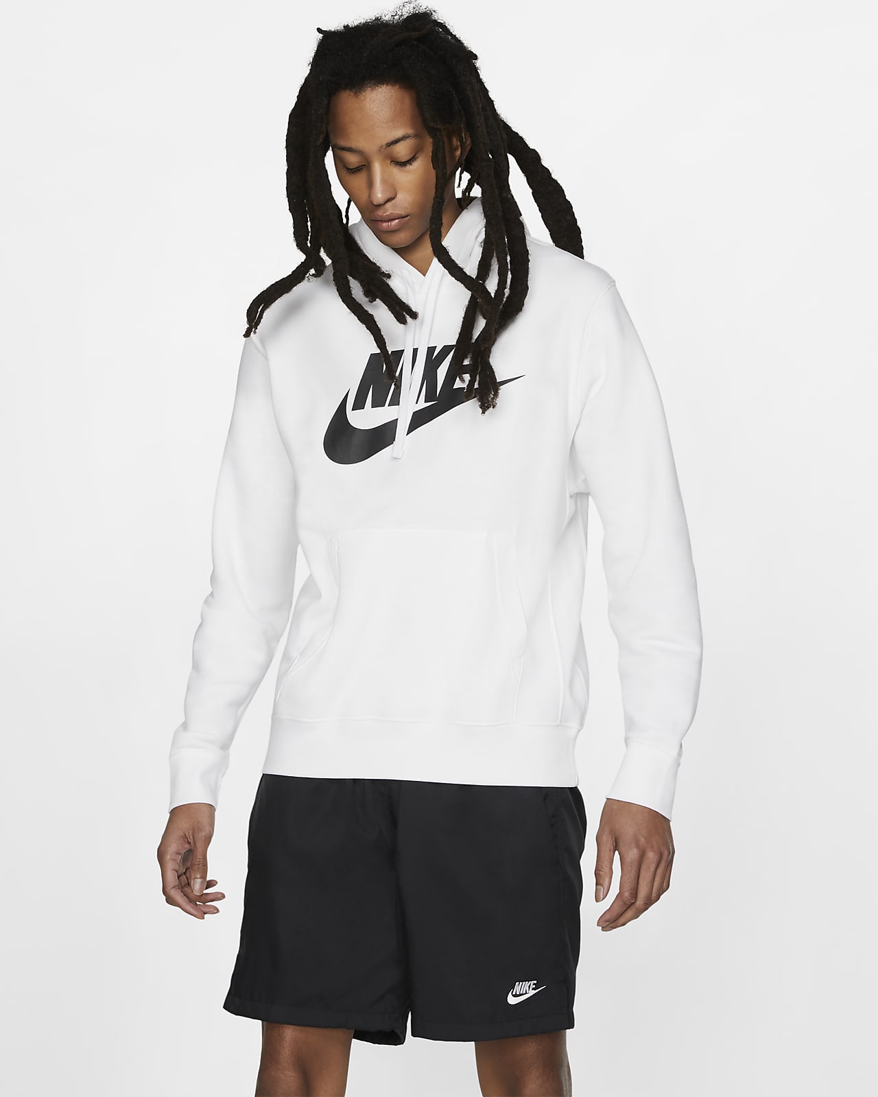 Sportswear Club Fleece-pullover-hættetrøje med grafik til mænd. Nike DK
