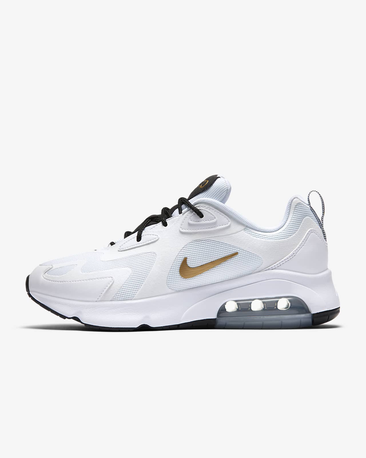 nike air max 200 trainers in white
