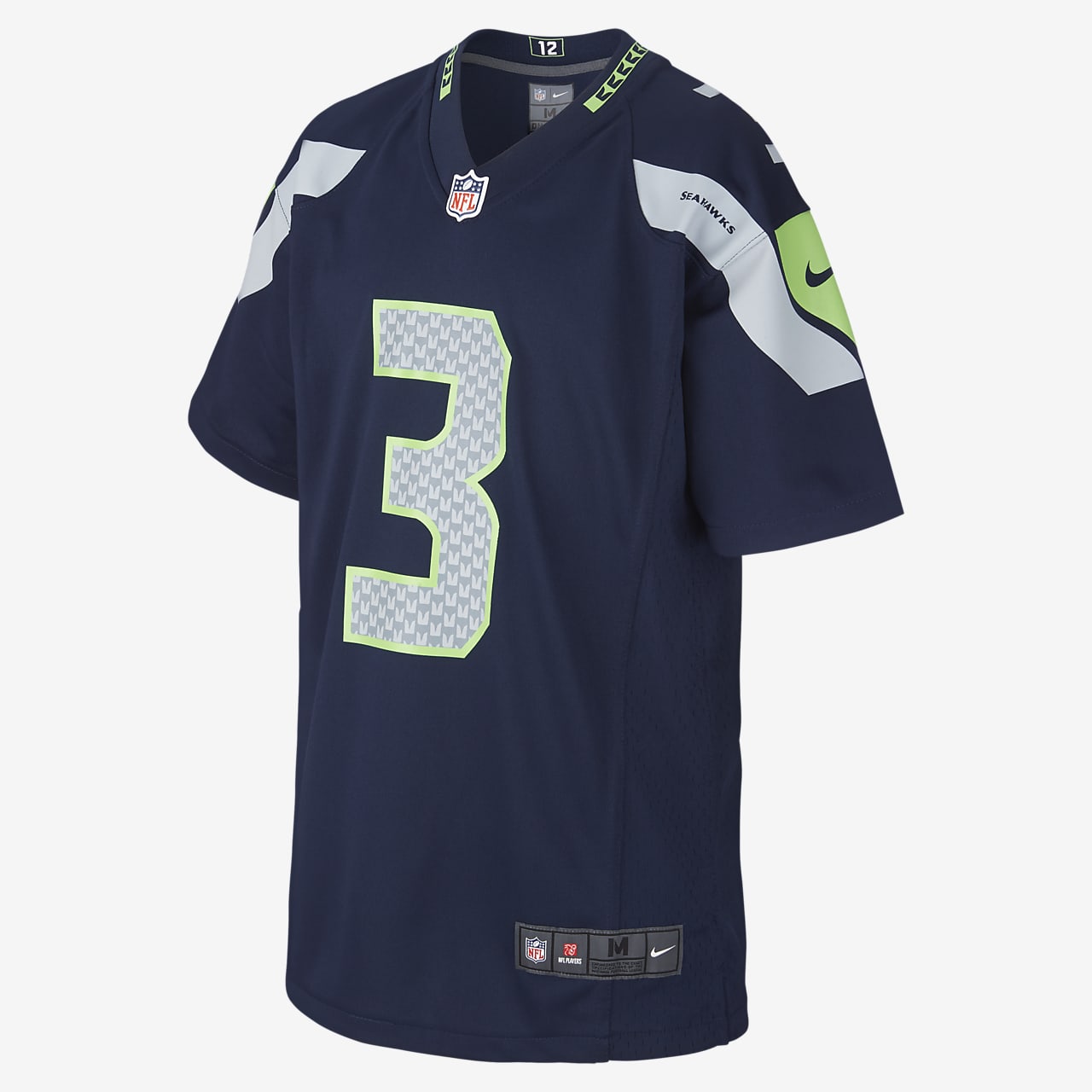 NFL Seattle Seahawks Game Jersey (Russell Wilson) Older Kids