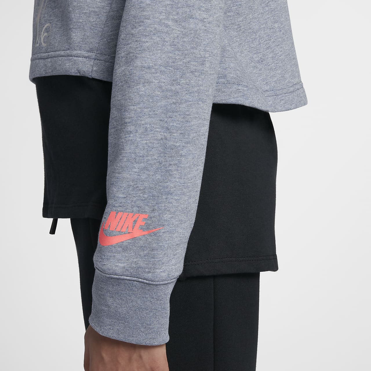 nike cropped hoodie girls