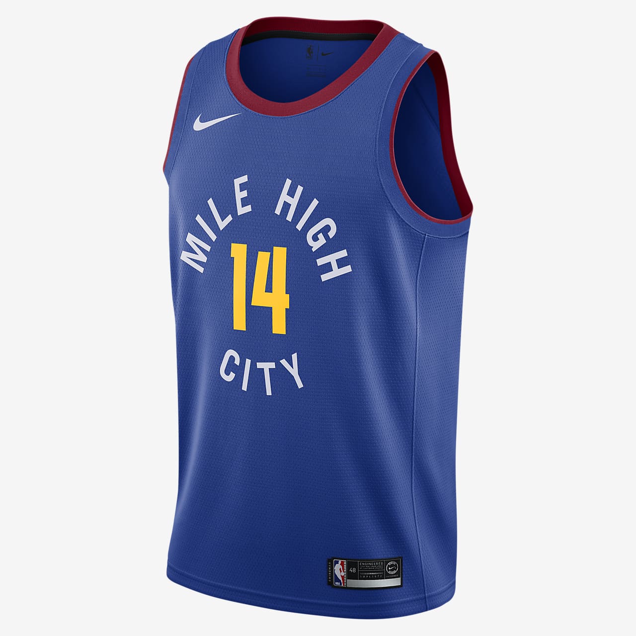 nuggets white city jersey