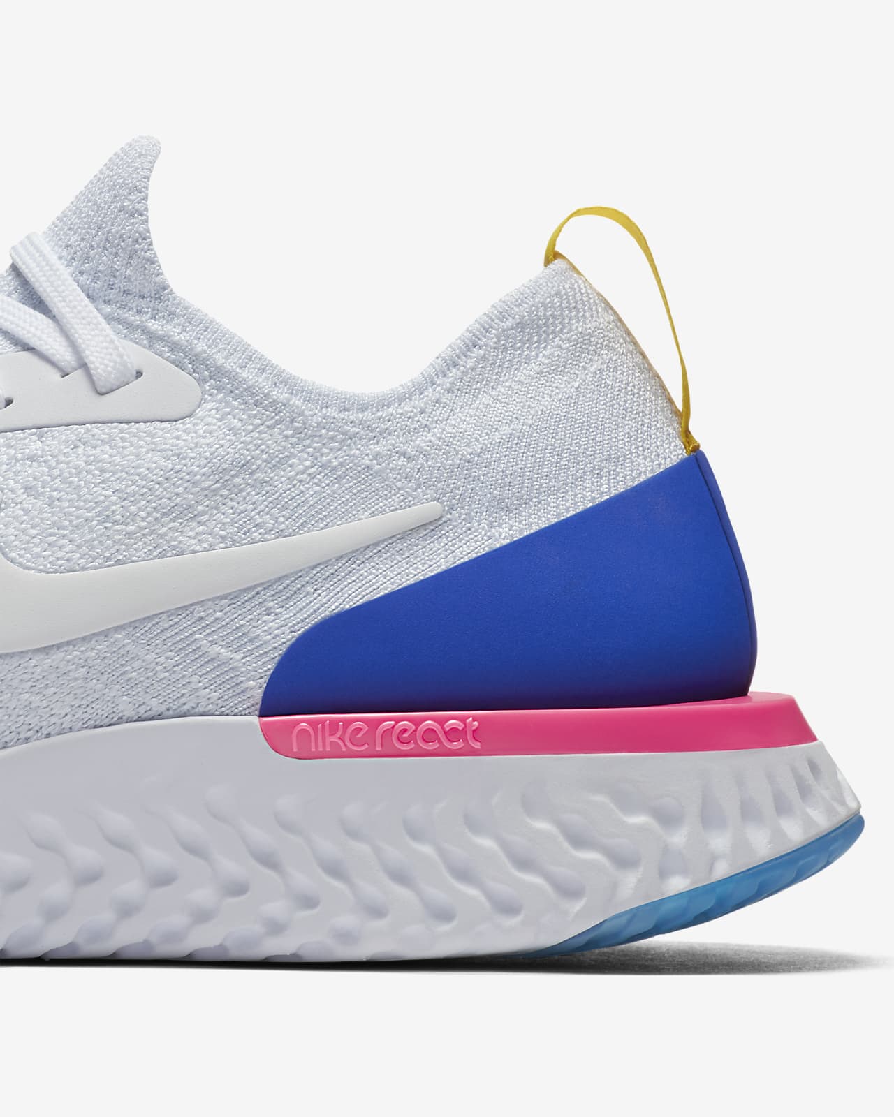 Nike epic react 2025 womens white blue pink