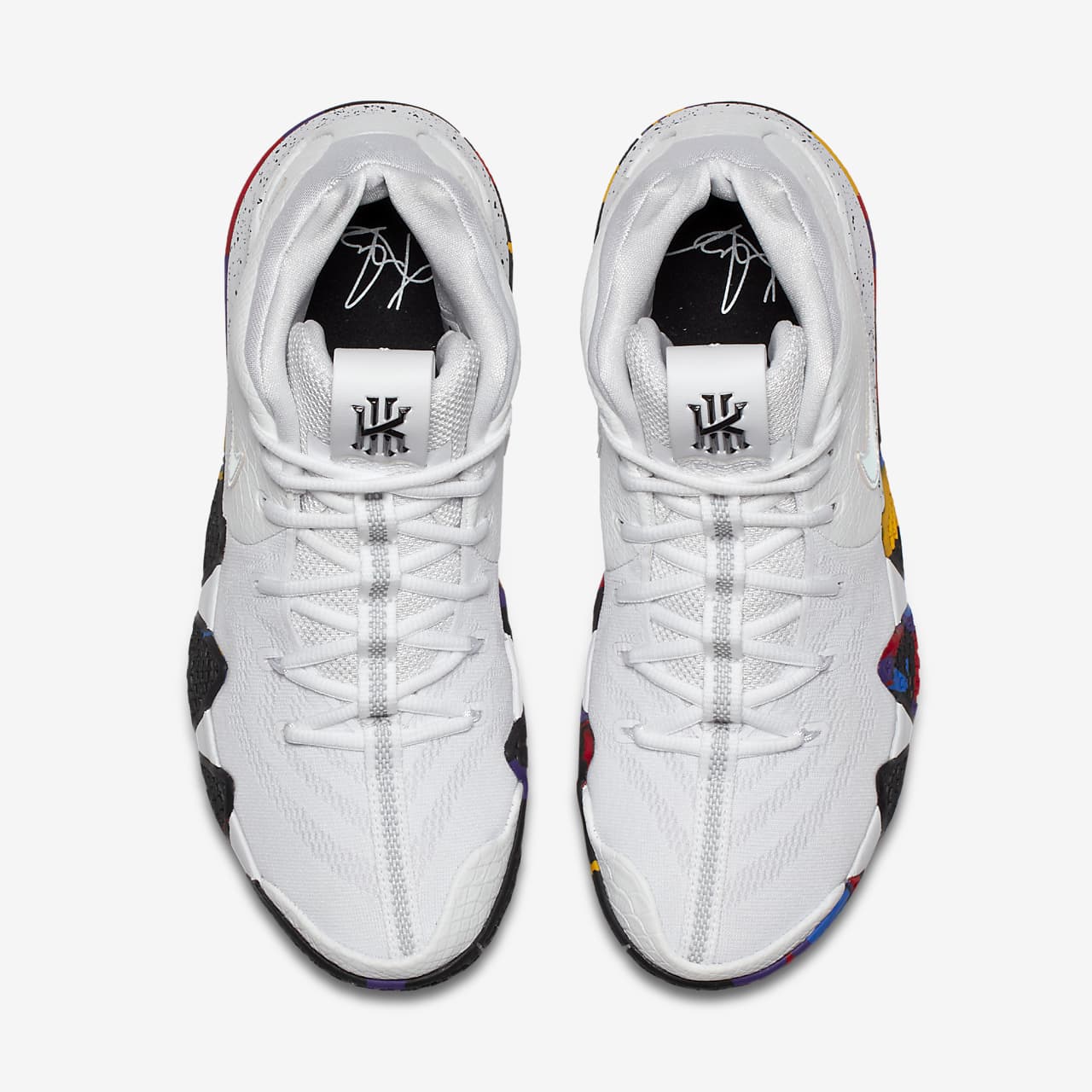 kyrie 4 white multi
