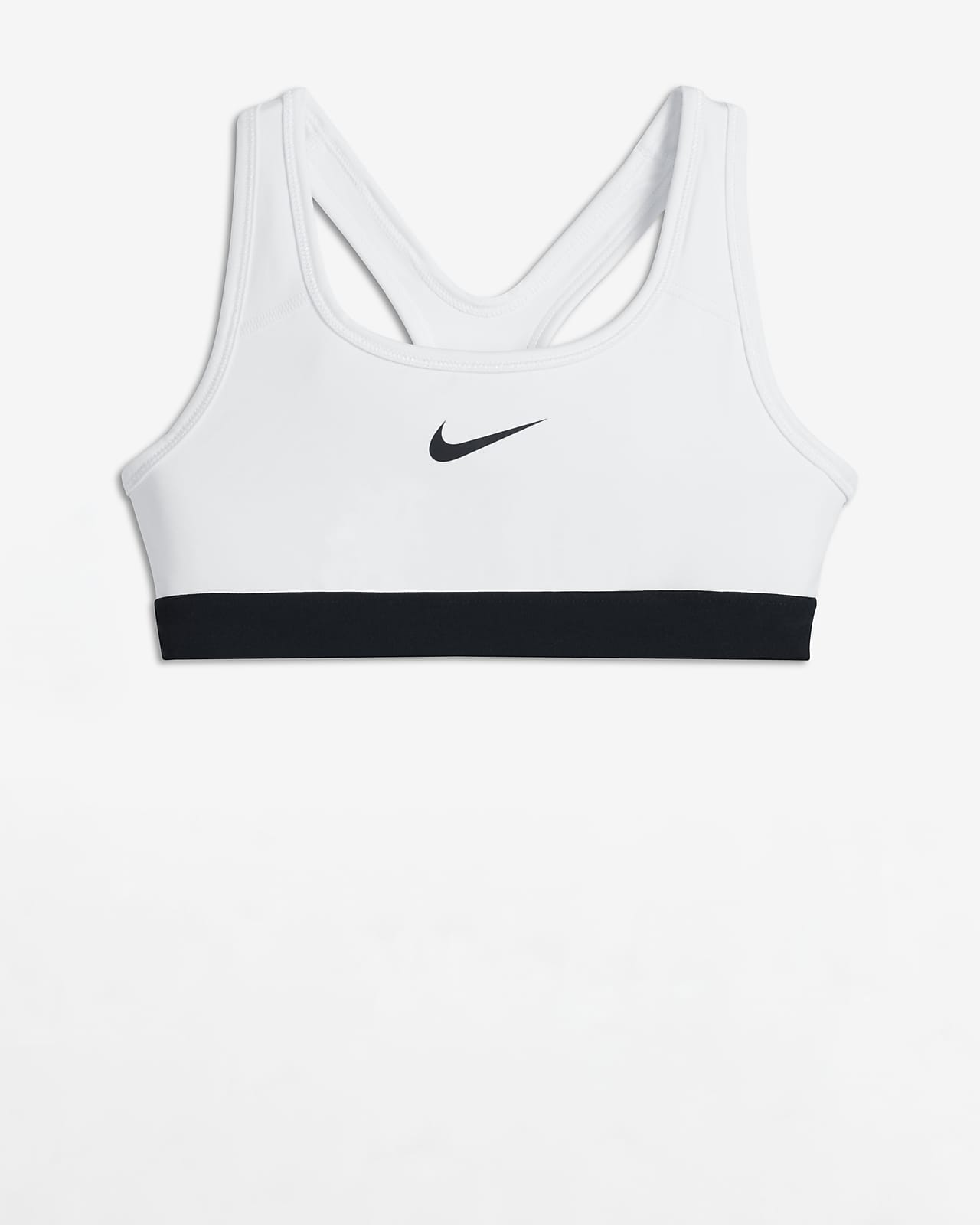 Nike Performance NEW PRO RIVAL BRA - Sports bra - white/black/white -  Zalando