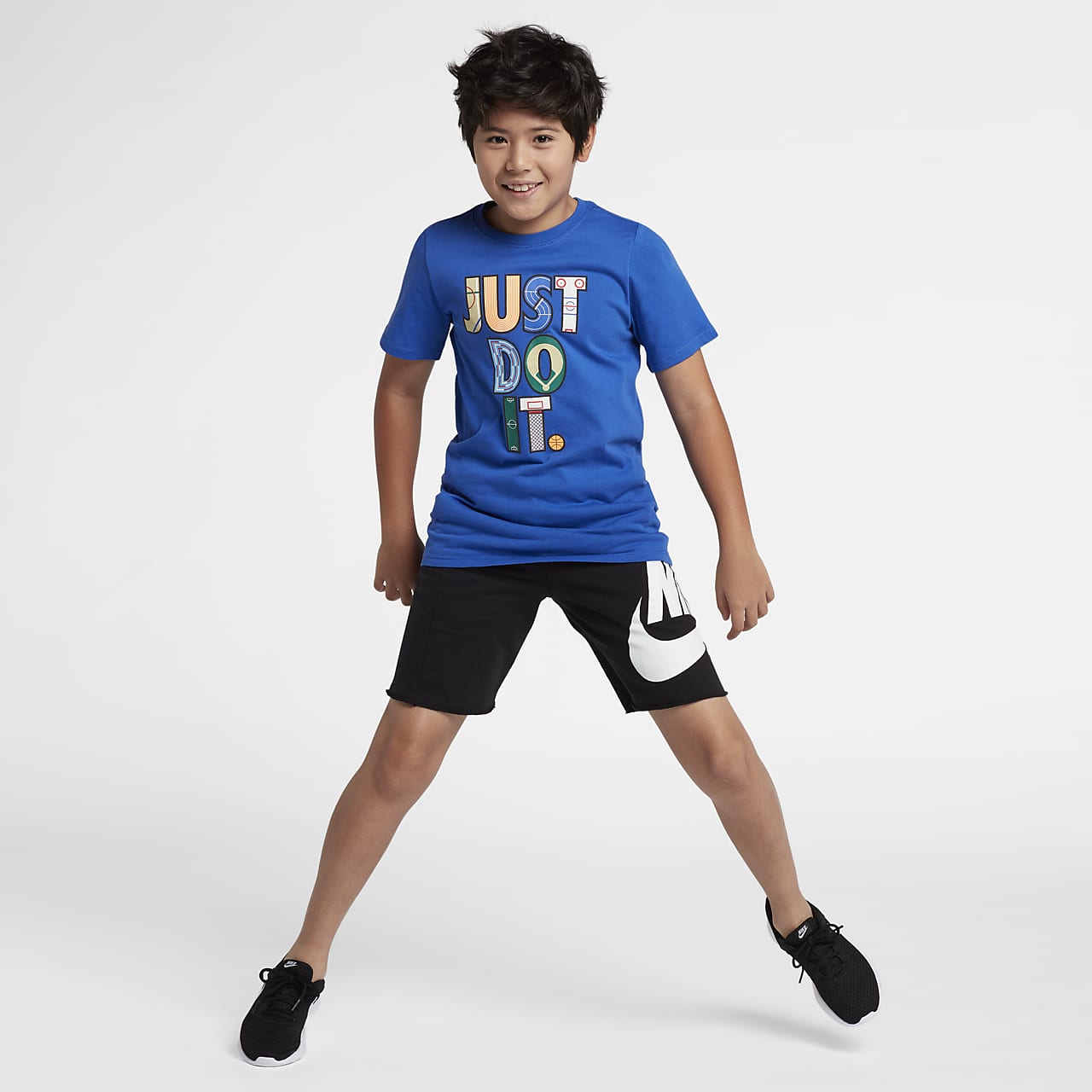 Футболка для мальчиков школьного возраста Nike Sportswear Just Do It. Nike  RU