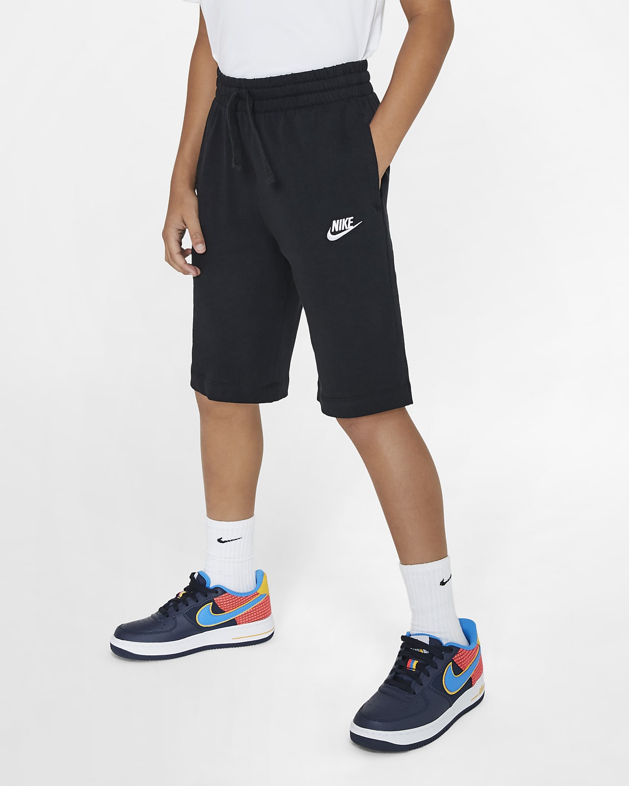 nike black shorts kids