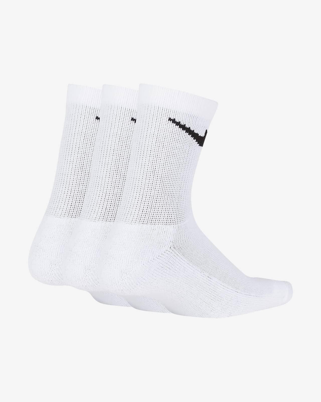 nike kids white socks