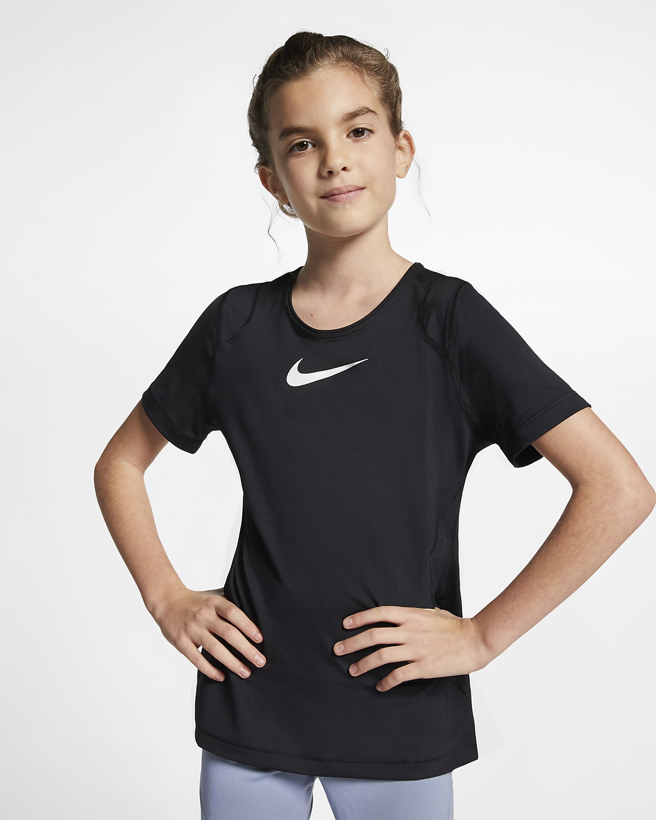 Nike Pro Big Kids' (Girls') Short-Sleeve Top. Nike.com