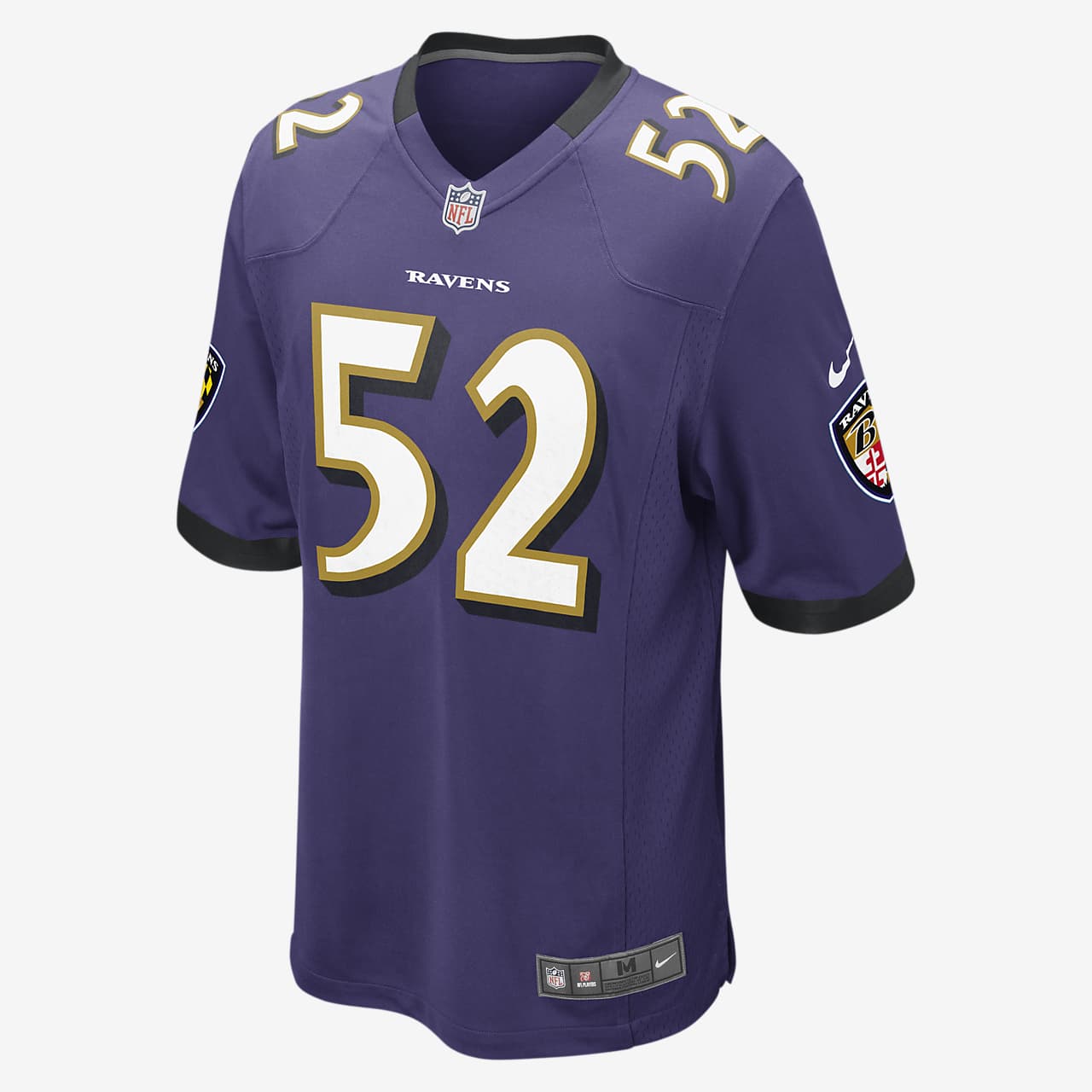 Camiseta de fútbol americano para hombre NFL Baltimore Ravens Game Jersey (Ray Lewis)