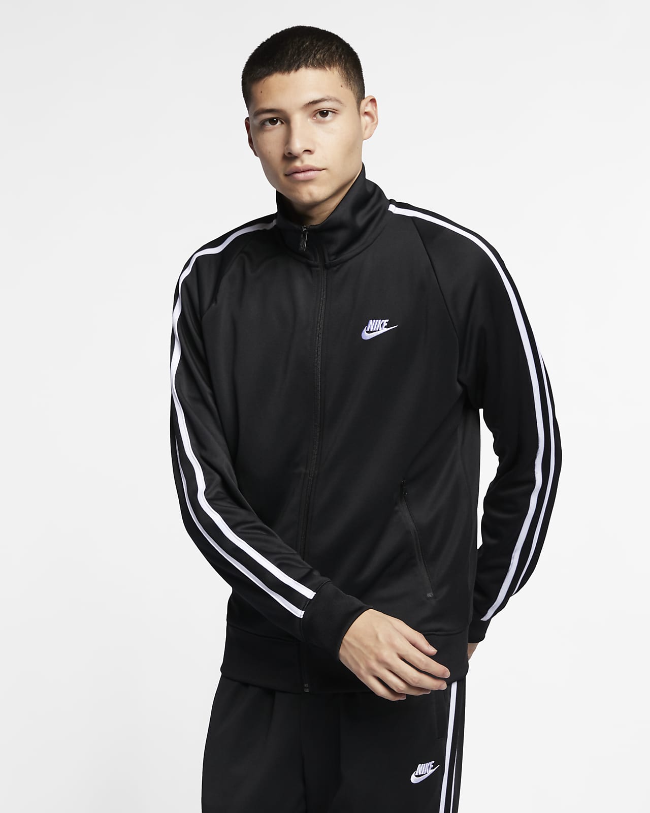 Nike Sportswear N98 Men's Knit Warm-Up Jacket. Nike AE