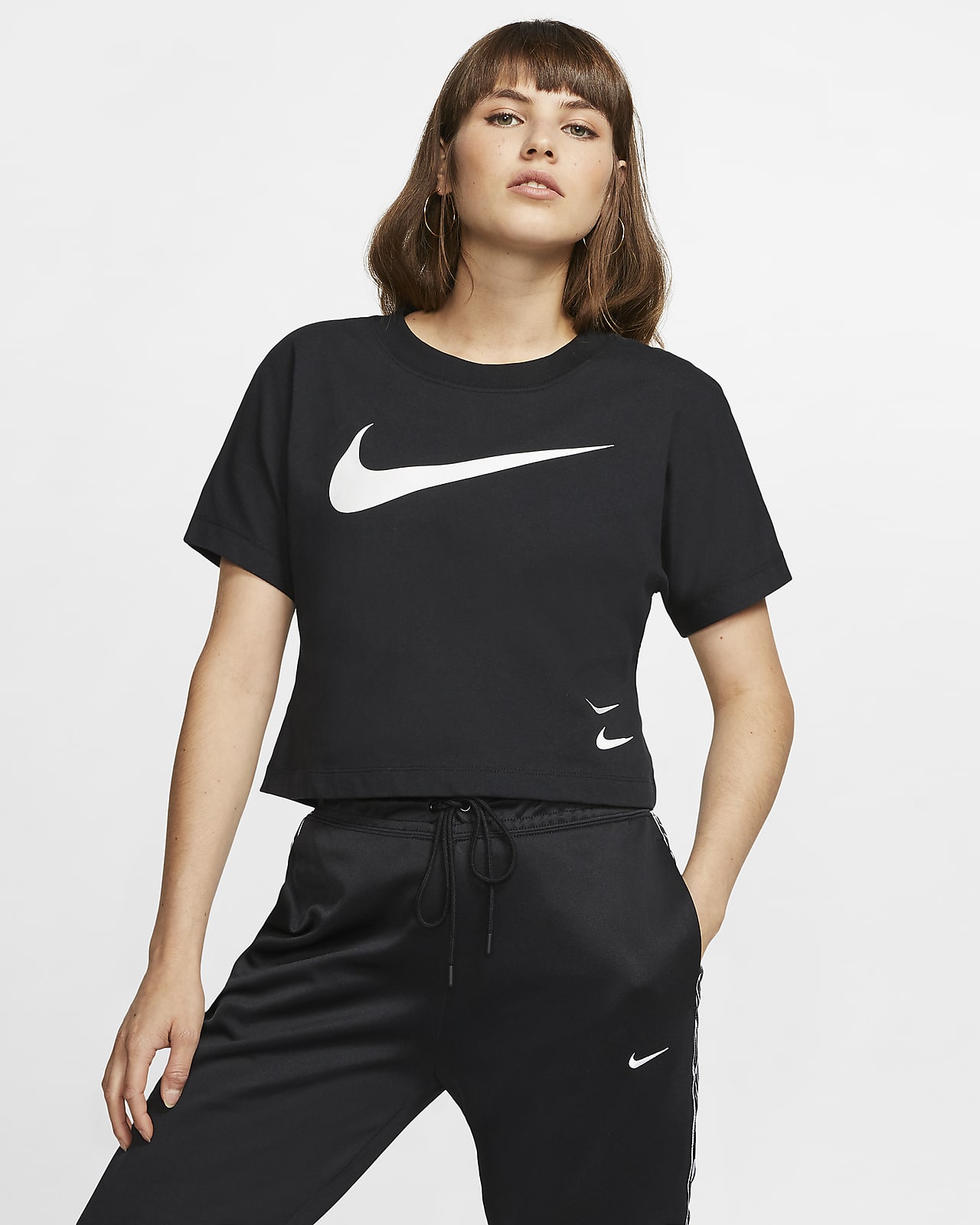 Prenda para la parte superior de manga corta para mujer Nike Sportswear  Swoosh. Nike MX