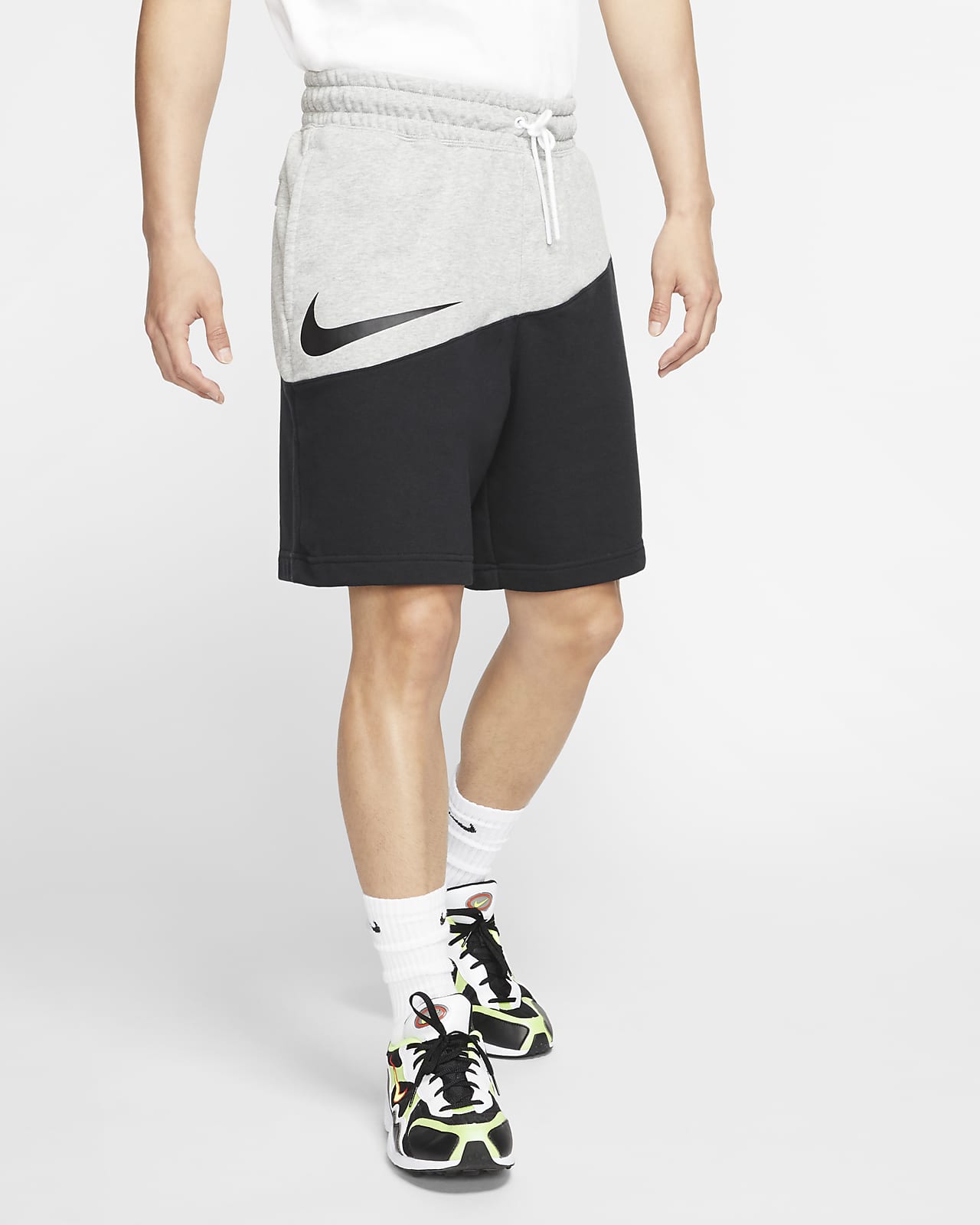 nike swoosh french terry short
