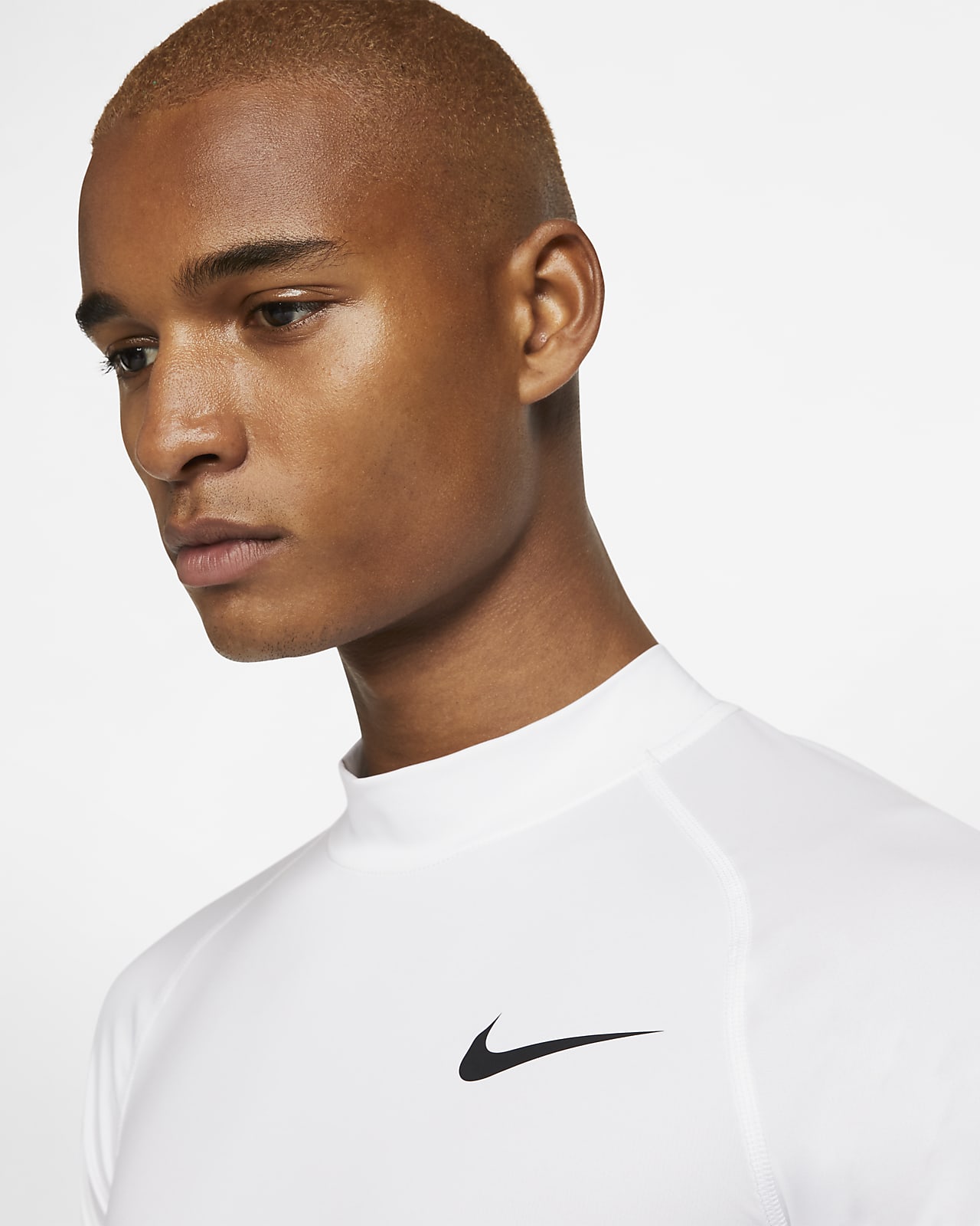 nike men's mock neck long sleeve thermal top