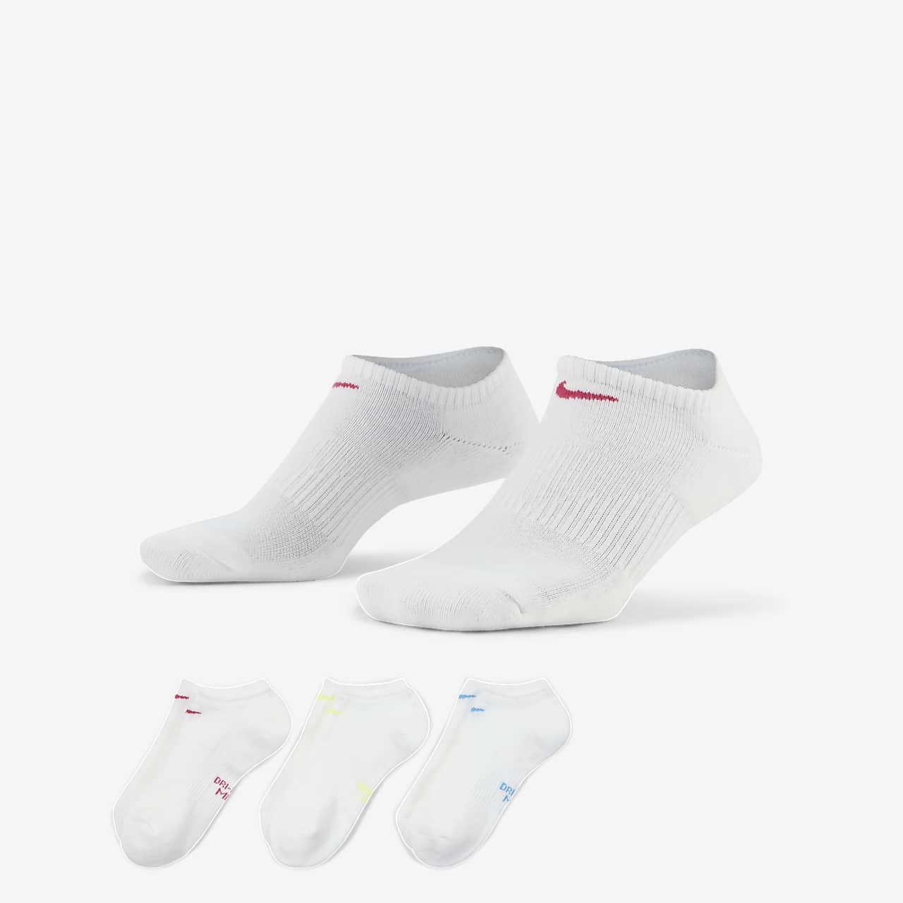 Nike Everyday Cushioned Women's Training No-Show Socks (3 Pairs). Nike JP