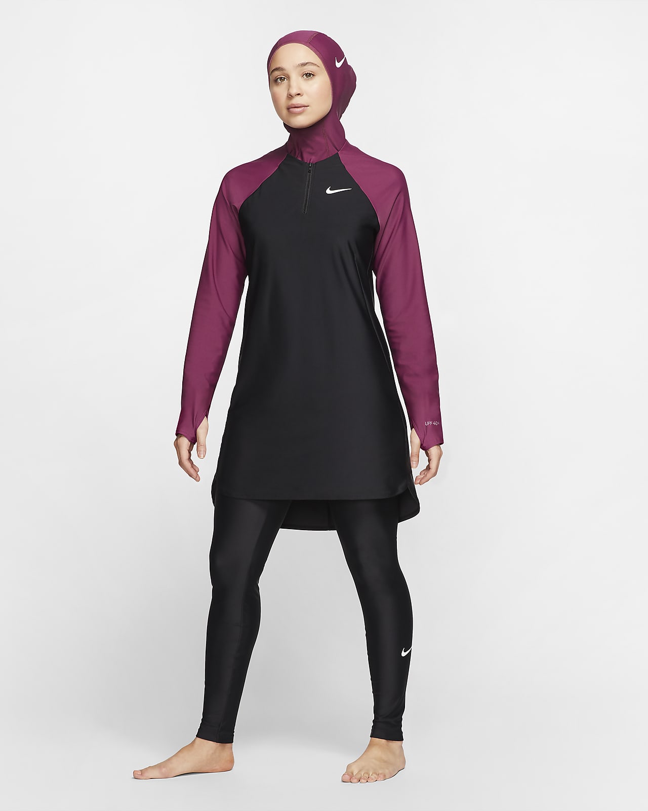 Nike Victory schmale Schwimm-Leggings mit durchgehendem Schutz für Damen