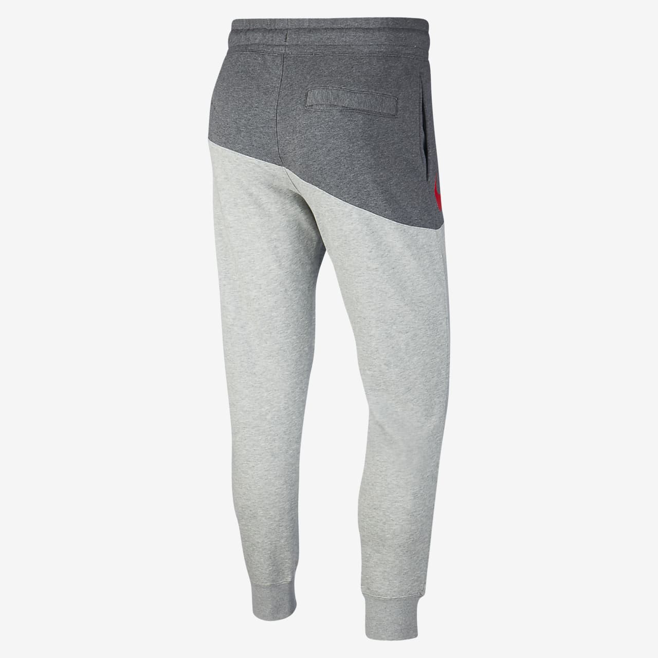 nike sportswear swoosh pants grey