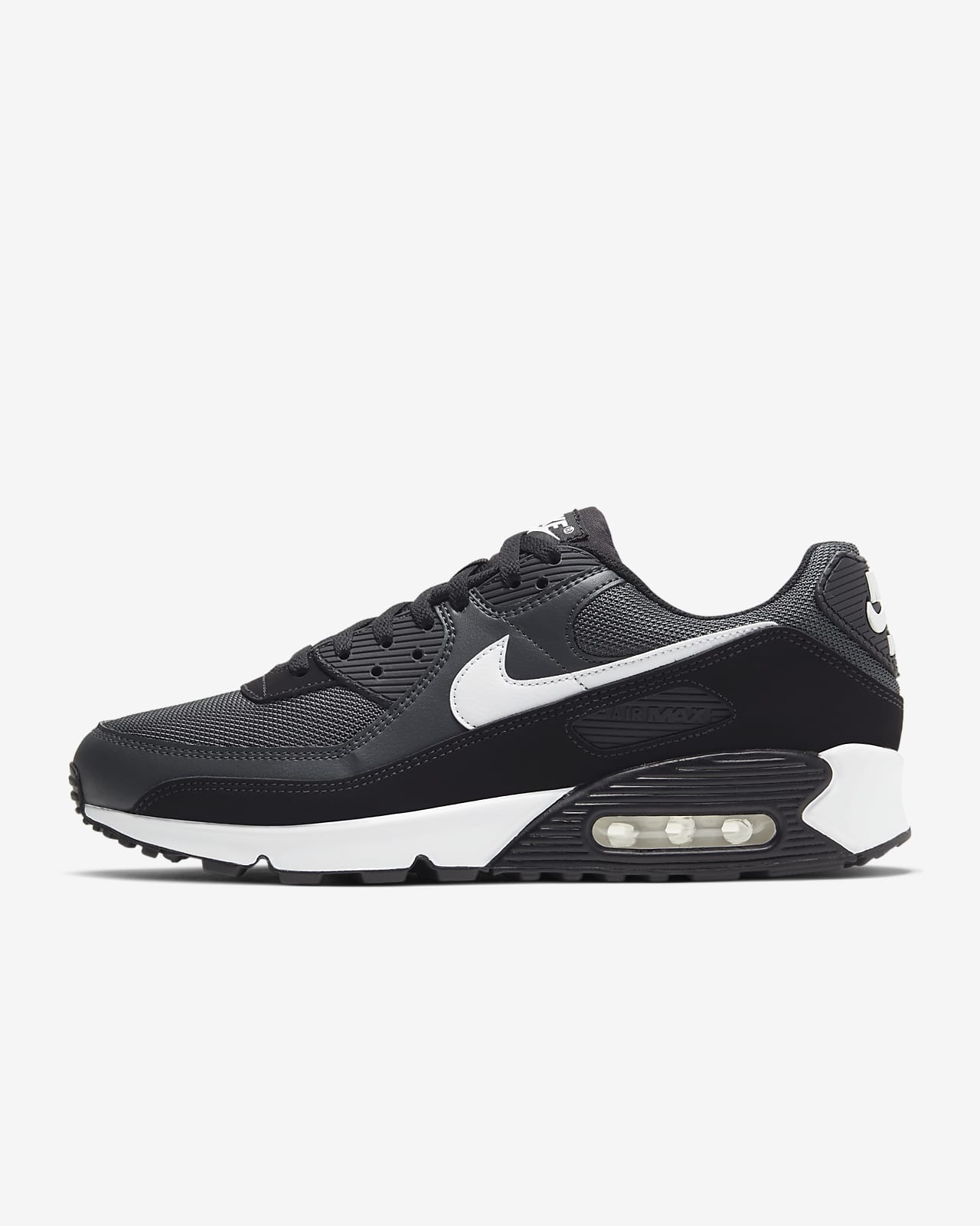 black and white 90 air max