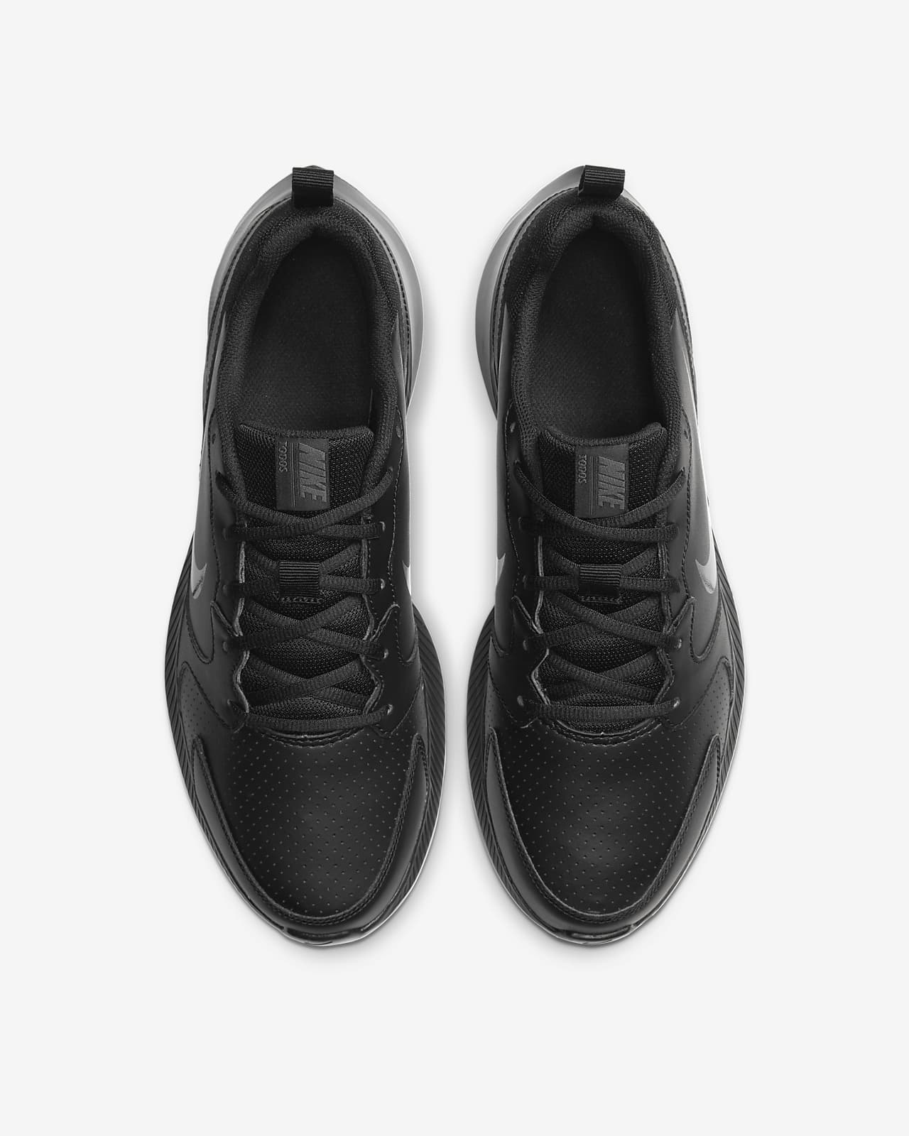 all black leather nike shoes