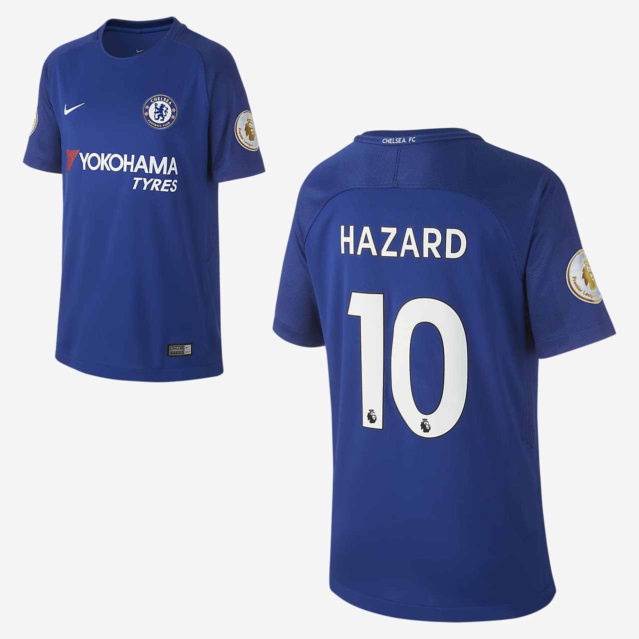 Camiseta de fútbol para niños talla grande Chelsea FC (Eden Hazard) de  local para aficionados, temporada 2017/18. Nike CL