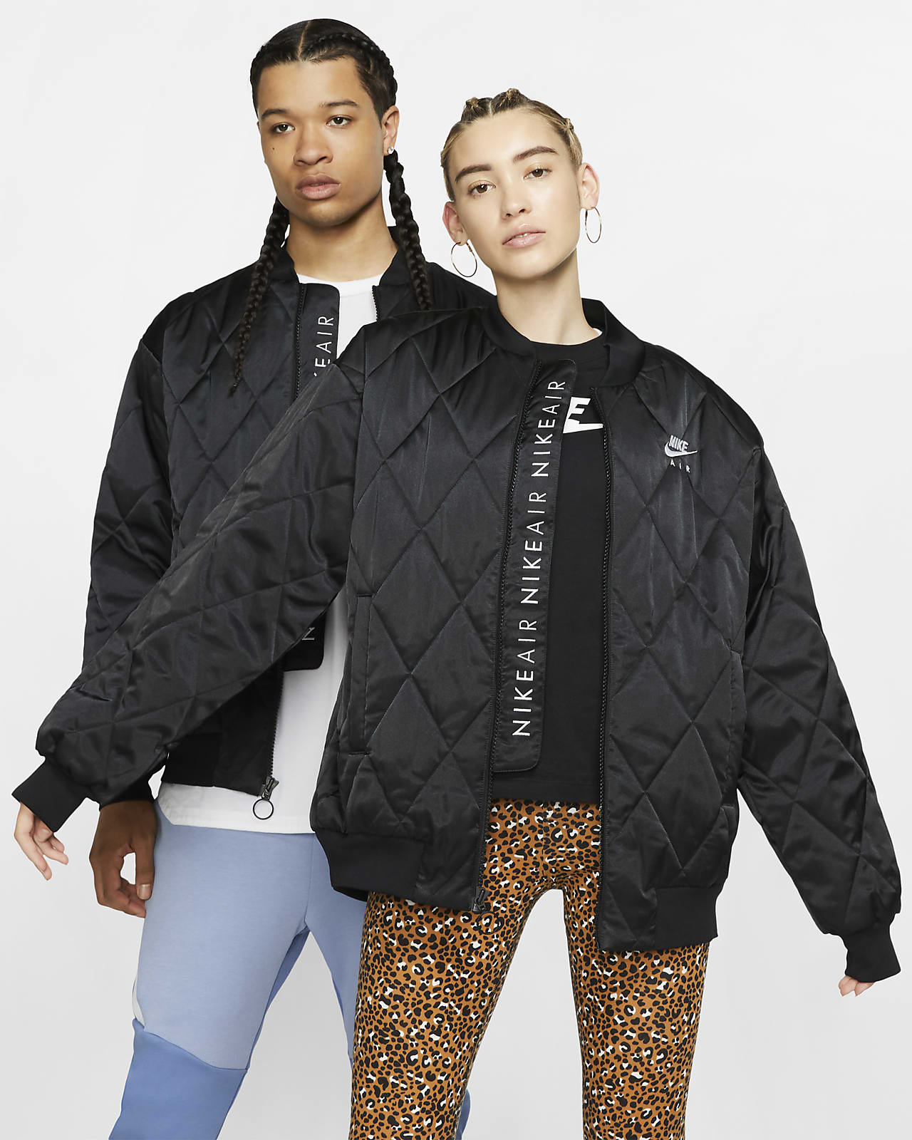 nike air satin jacket