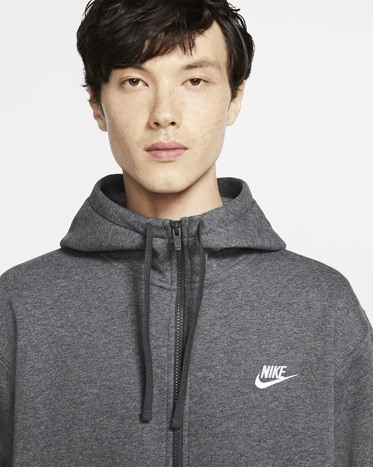 men's nike charcoal hoodie