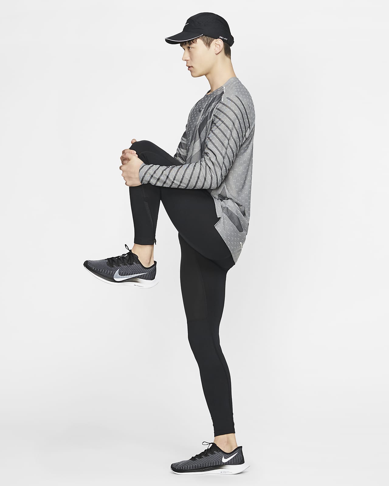 nike therma run tight