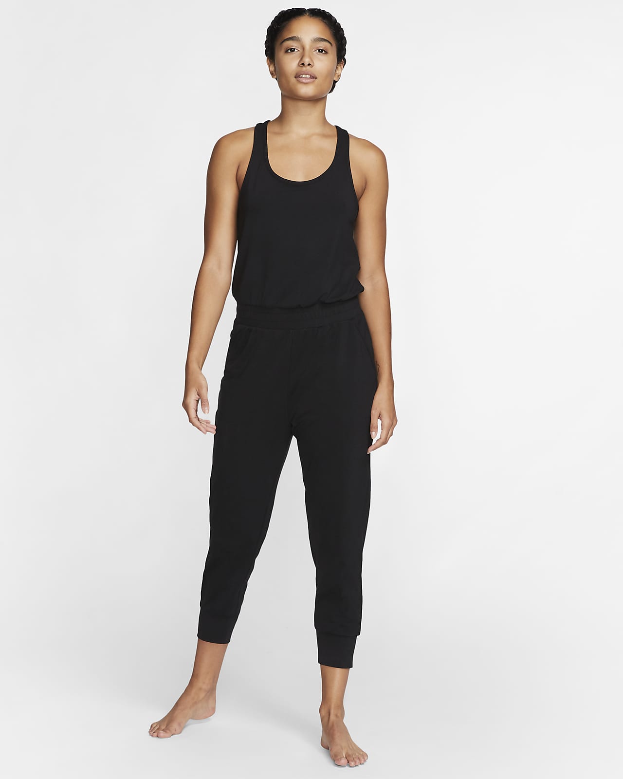 Nike Yoga Dri-FIT Sleeveless Jumpsuit, Cosmic Fuchsia/Iron  Grey, X-Small : Clothing, Shoes & Jewelry