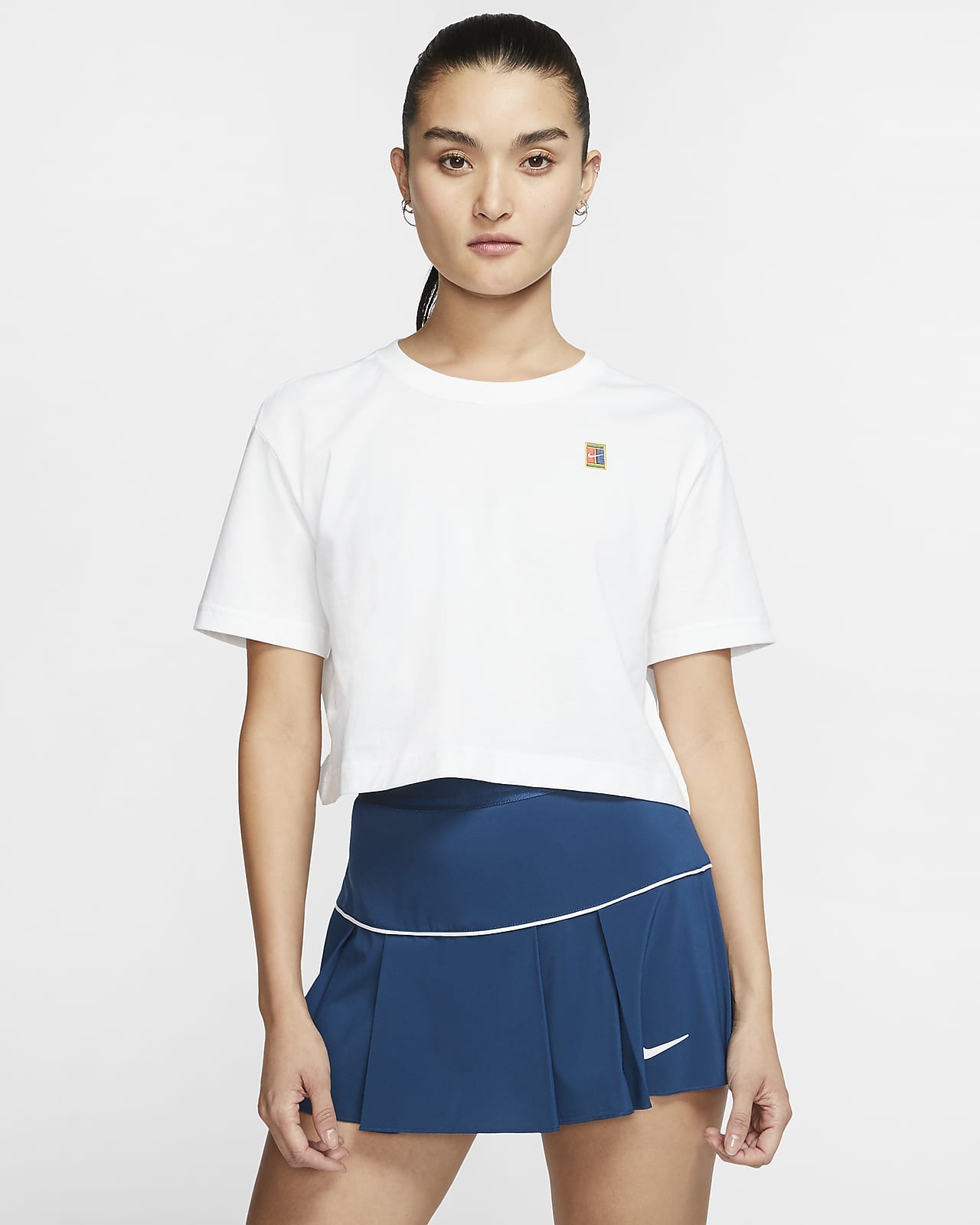 Cropped Tennis T-Shirt. Nike 