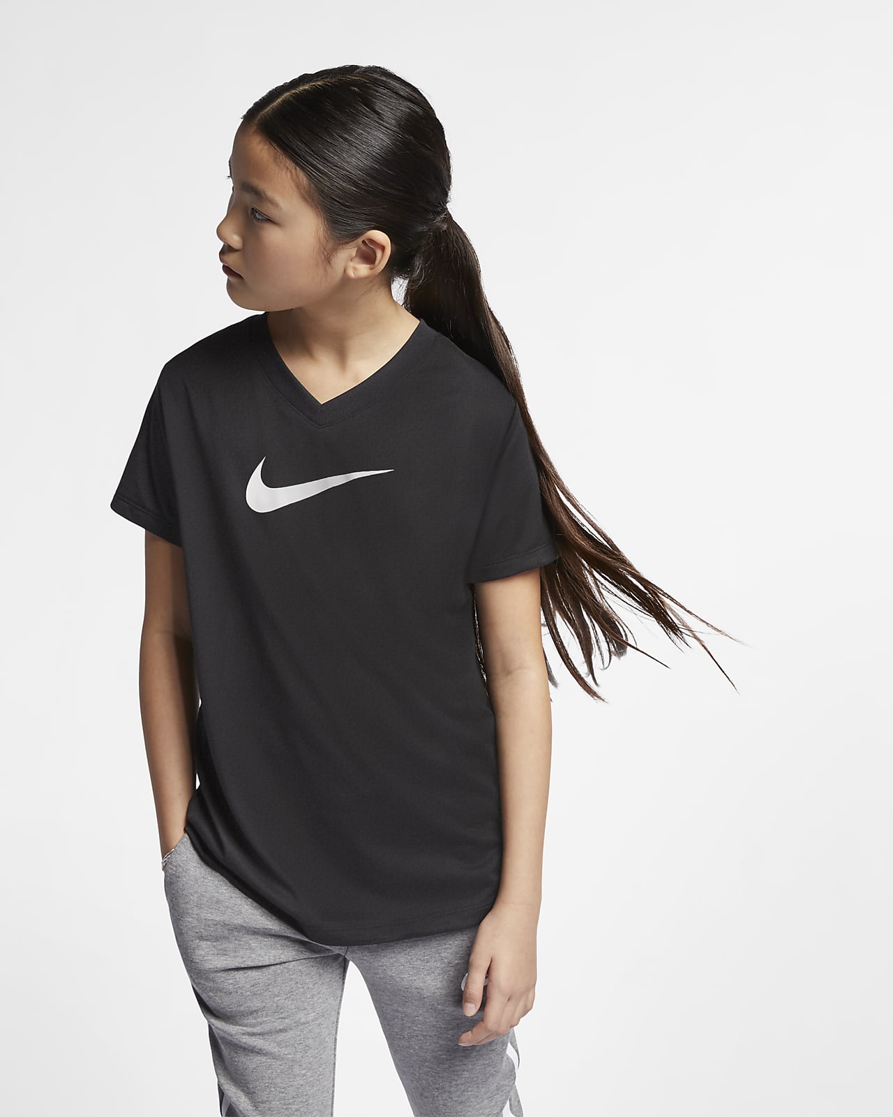 Nike Dri-FIT Older Kids' Swoosh Training T-Shirt. Nike SI