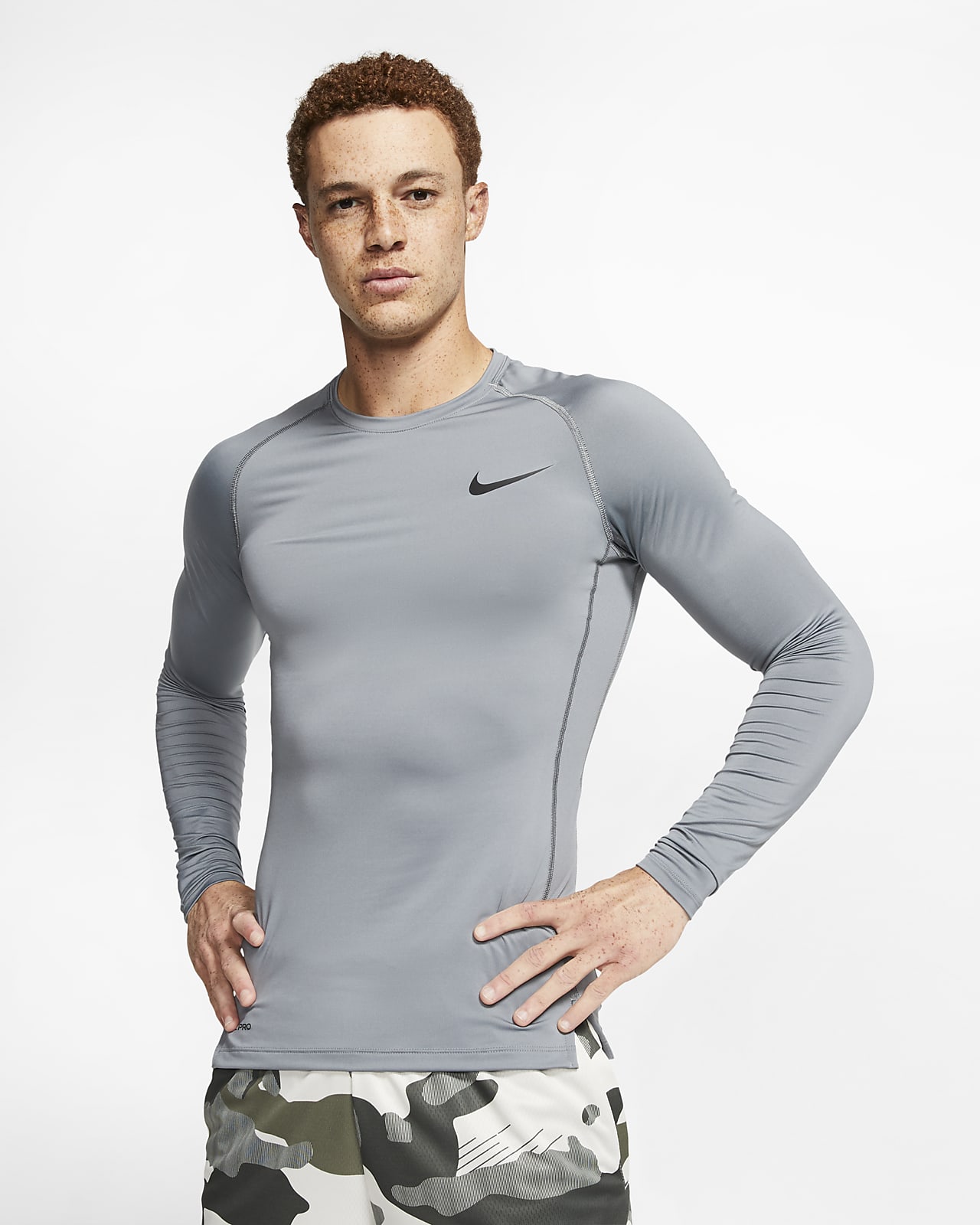 Nike Pro Men's Tight Fit Long-Sleeve 