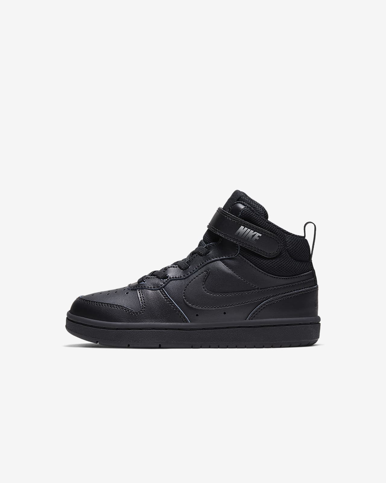 nike court borough mid schwarz