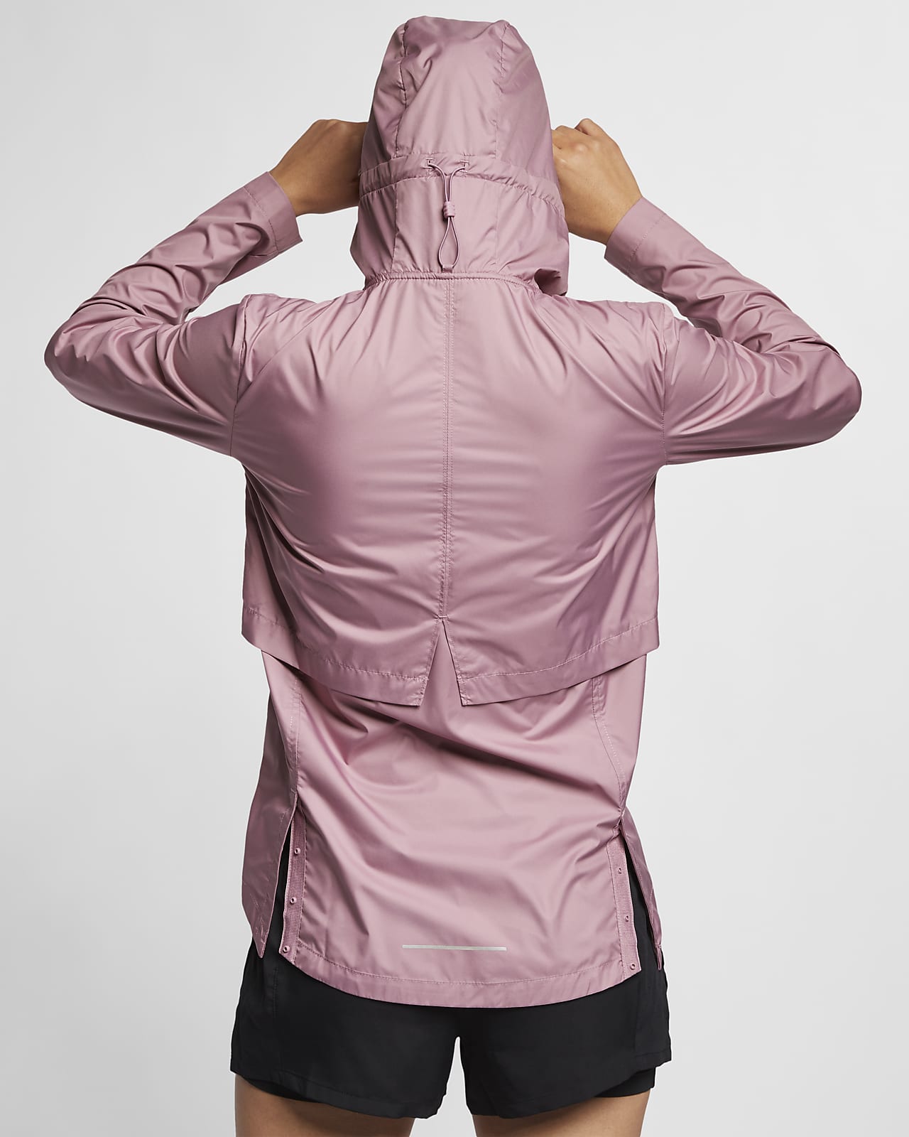 nike pink rain jacket