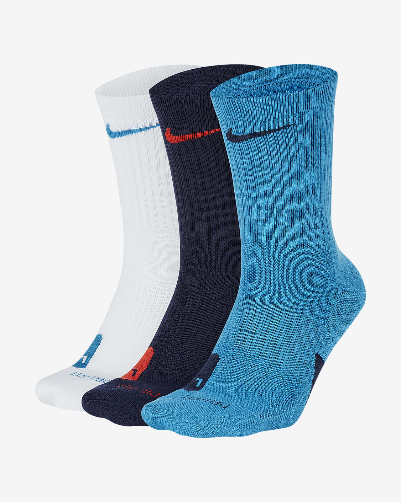 Nike Elite Basketball Crew Socks (3 