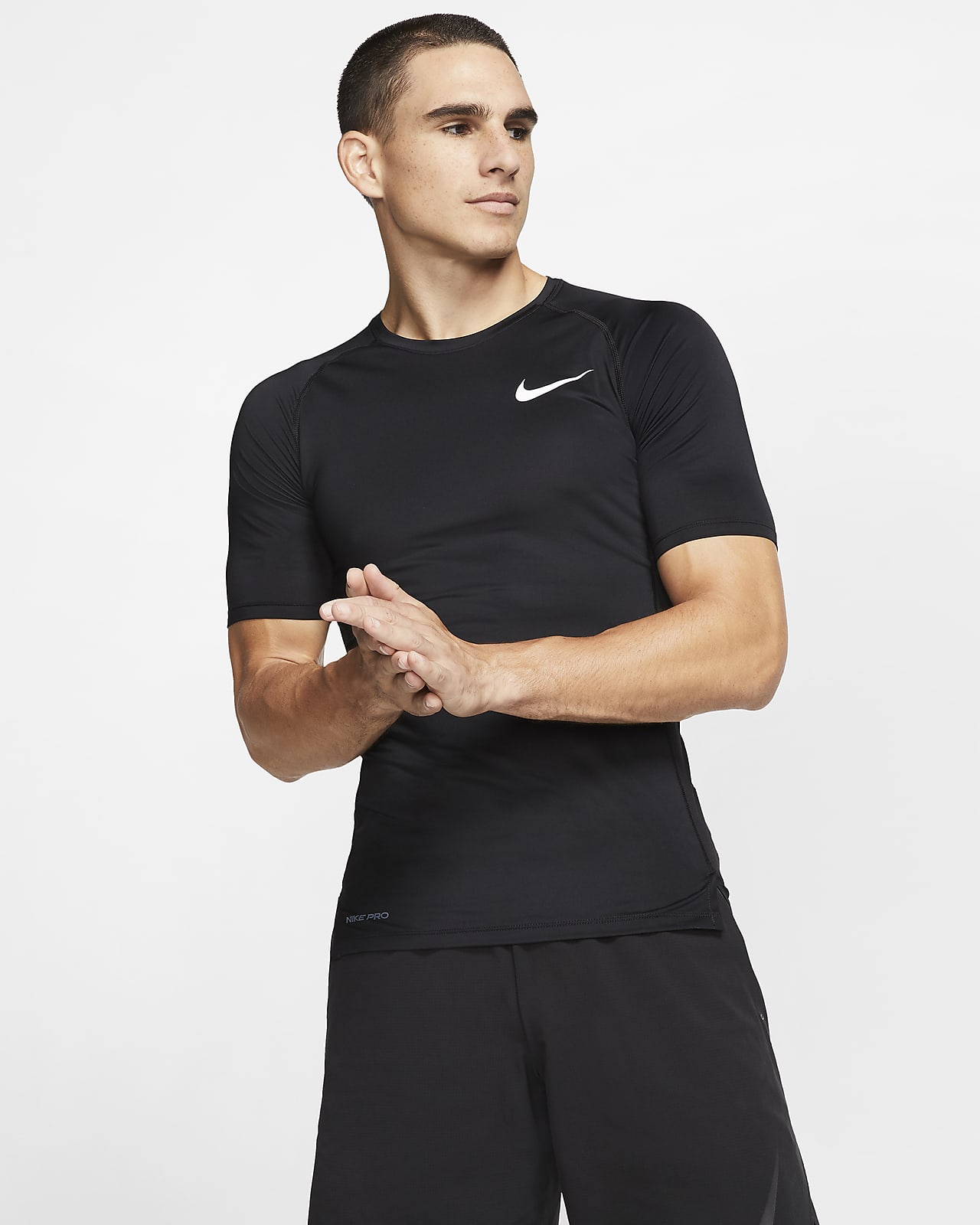 Tight-Fit Short-Sleeve Top. Nike GB