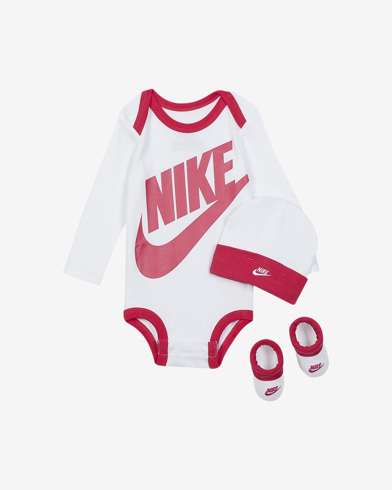 Set für DE Nike (0–6 M). Babys 3-teiliges Nike
