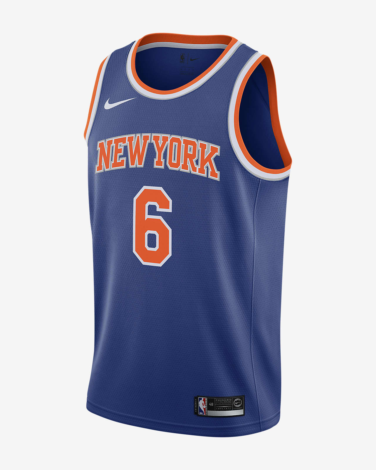 Camiseta Nike NBA Swingman Kristaps Porzingis Knicks Icon ...