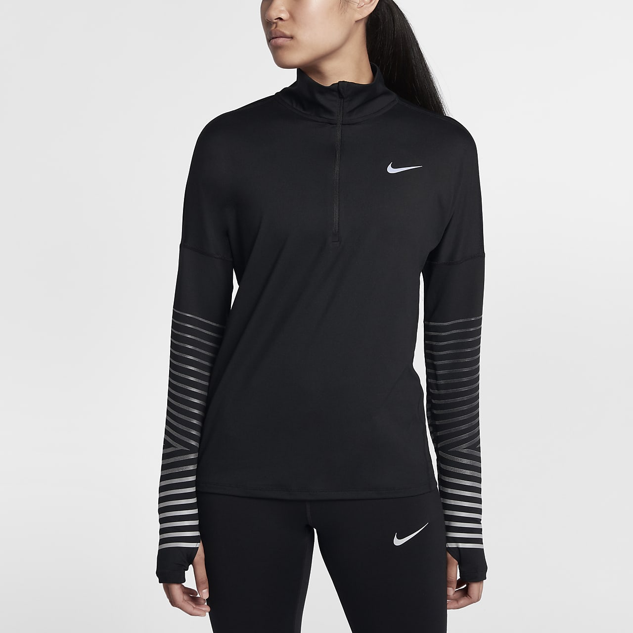Nike Dri-FIT Element Flash Women's Reflective Long-Sleeve Running Top. Nike  ID