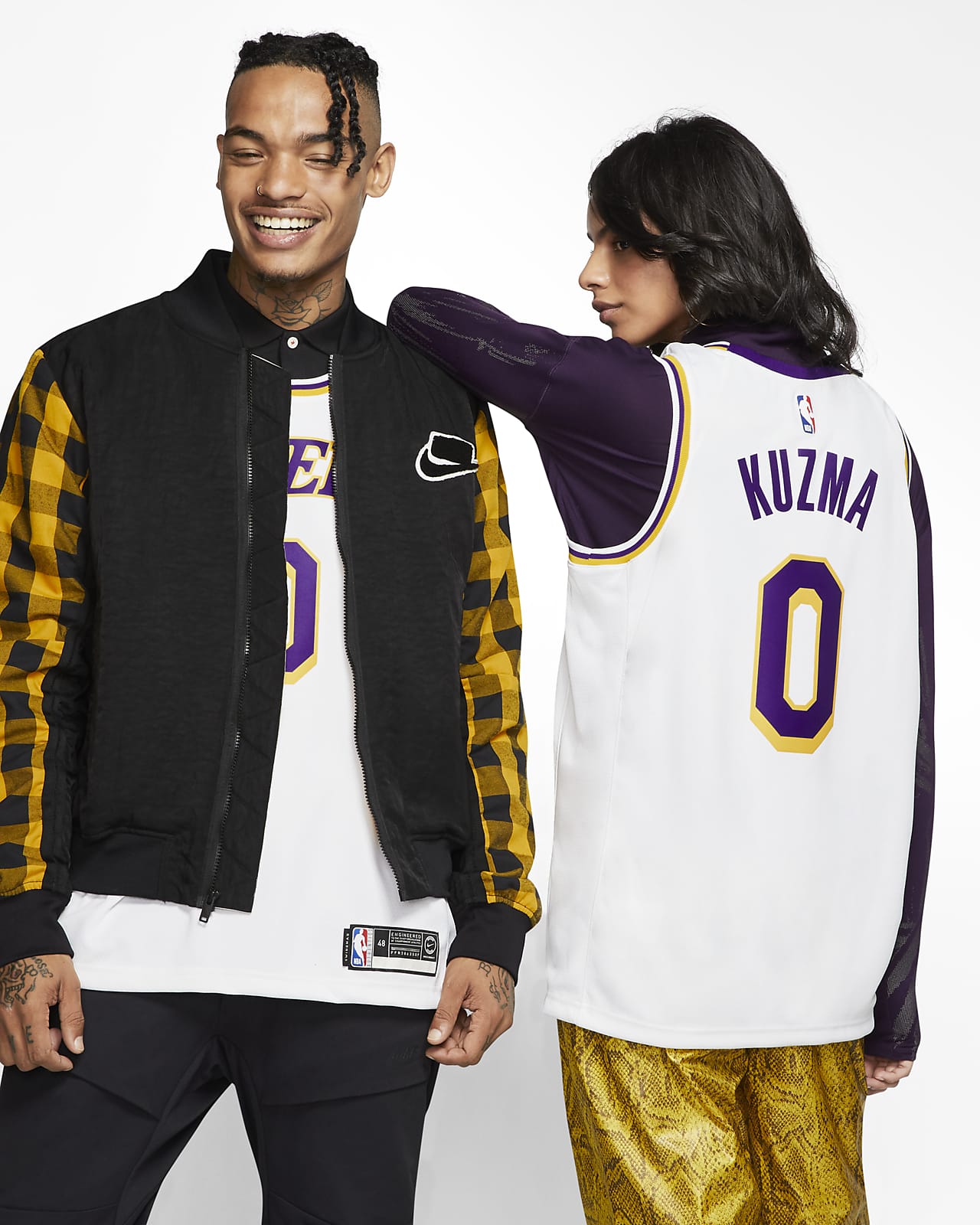Kyle Kuzma Lakers Association Edition Nike NBA Swingman Jersey.