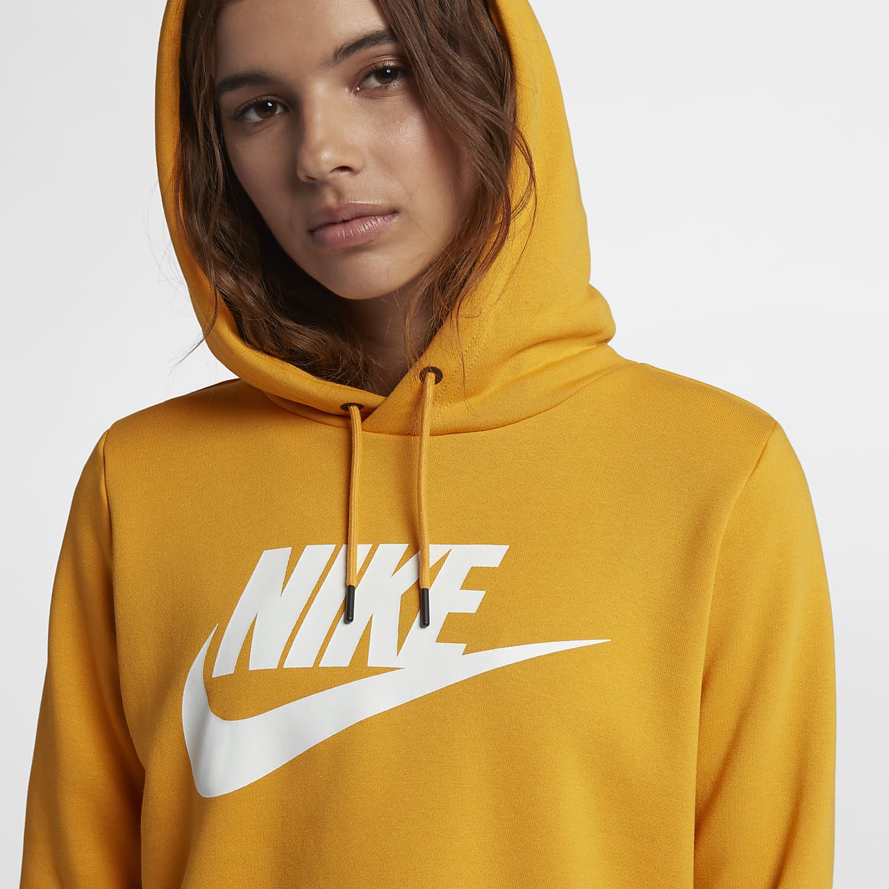 women's nike yellow hoodie