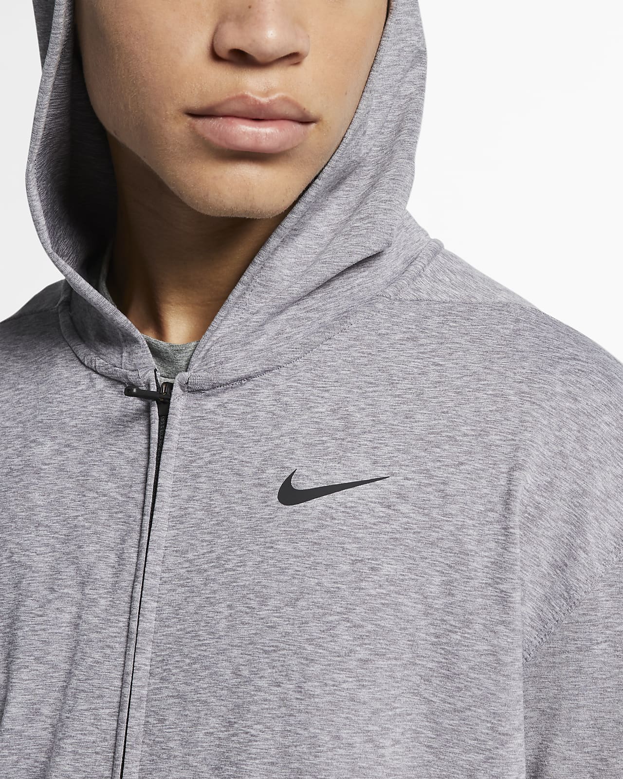 Felpa da yoga con cappuccio e zip a tutta lunghezza Nike Dri-FIT - Uomo.  Nike CH