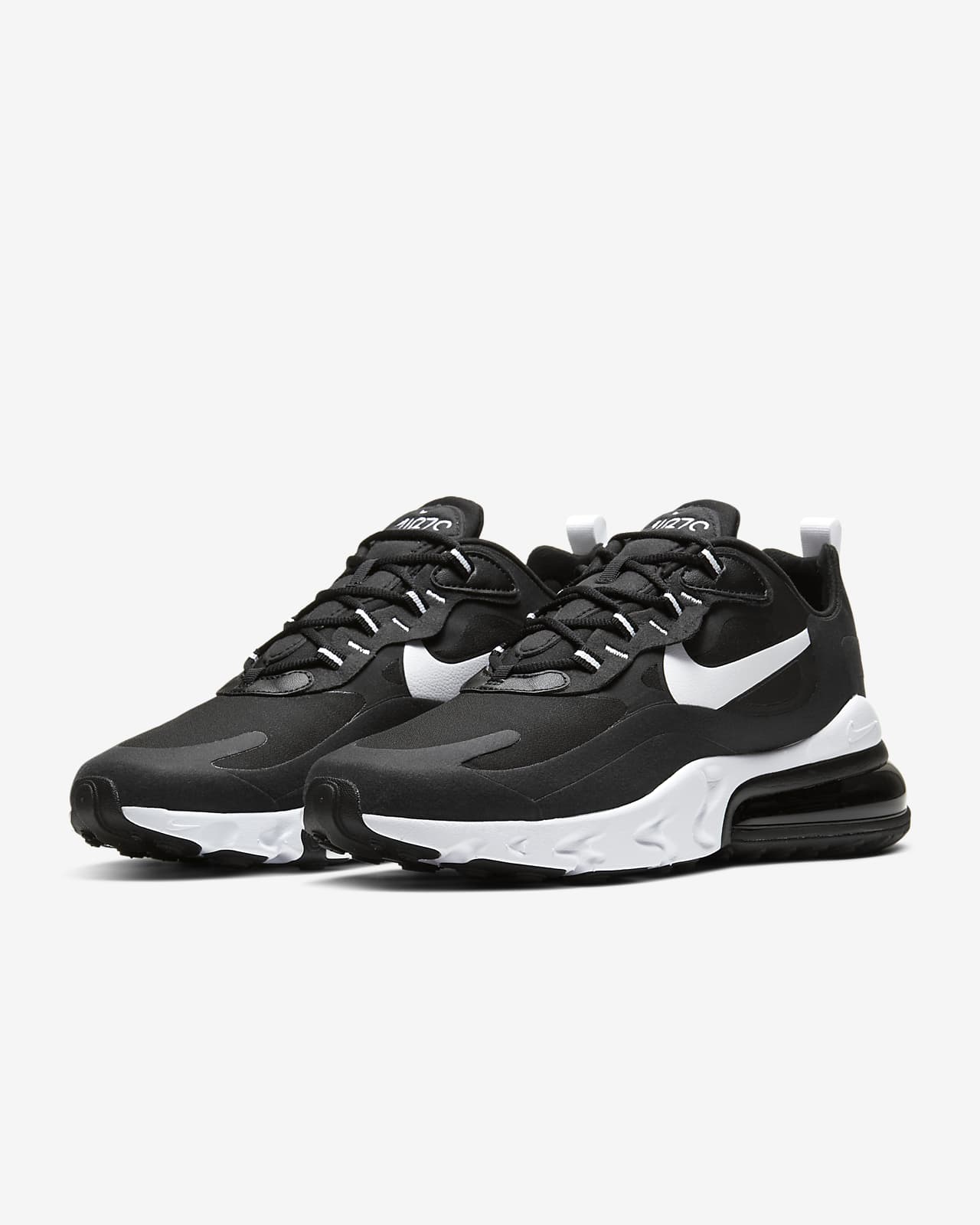 nike air max 270 react mens black