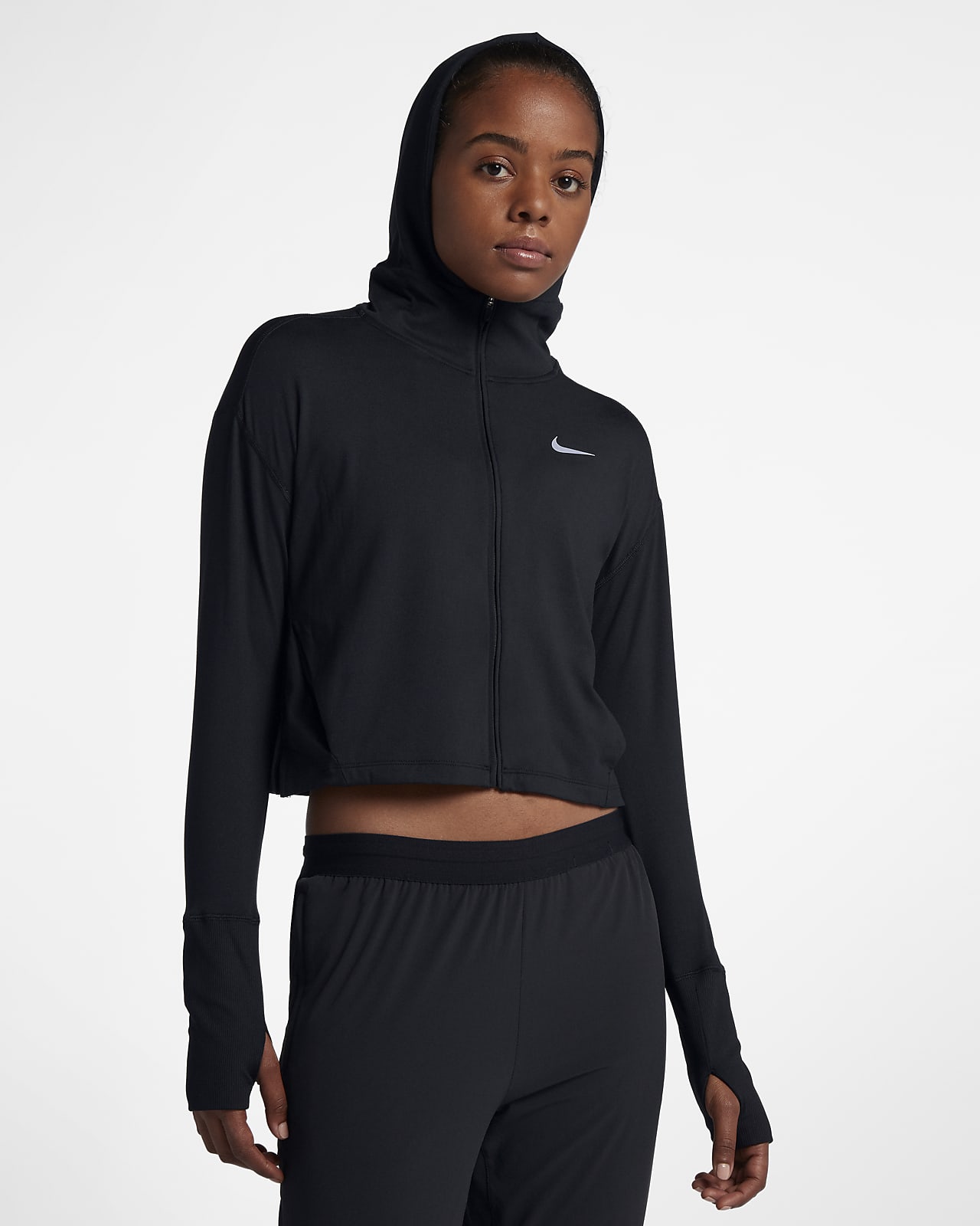 Nike løpehettejakke med glidelås i full lengde til dame. Nike NO Jente Klær. Nike NO