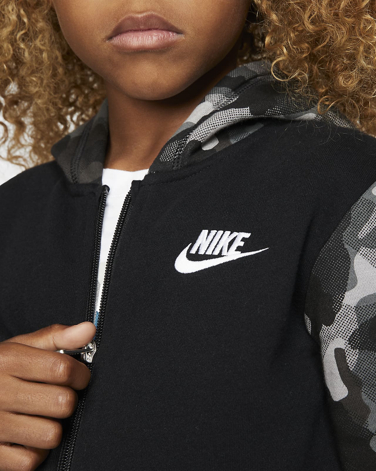 nike club fleece full zip hoodie