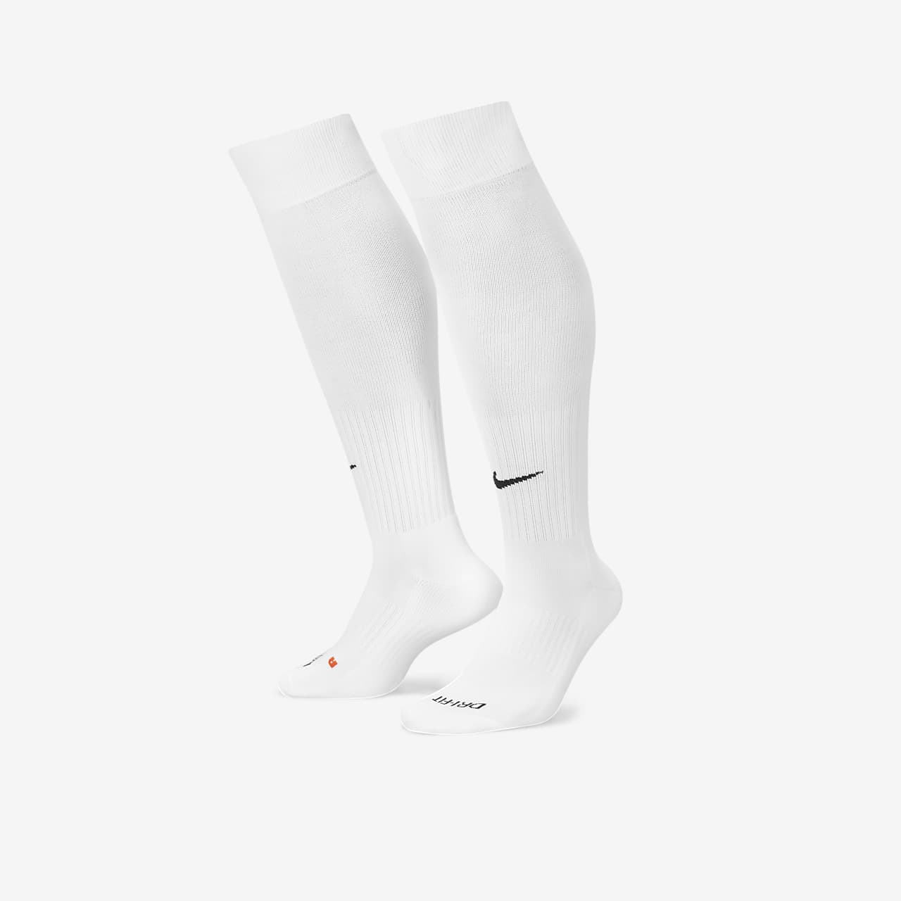 white nike calf socks