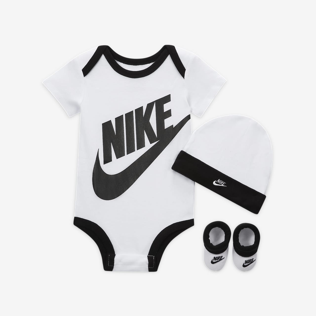 Conjunto de body, gorro calzado para bebés (0 a meses) Nike. Nike.com