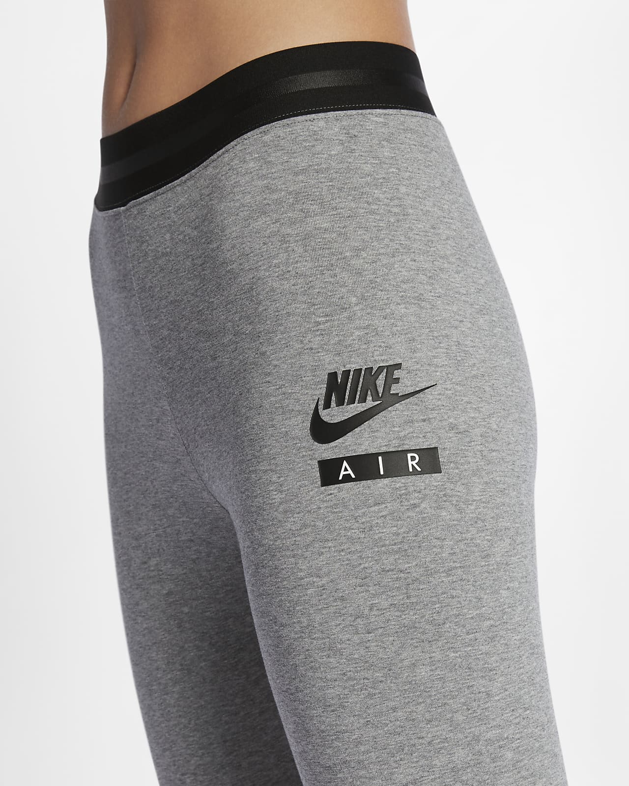 Nike Air ribbed leggings in black